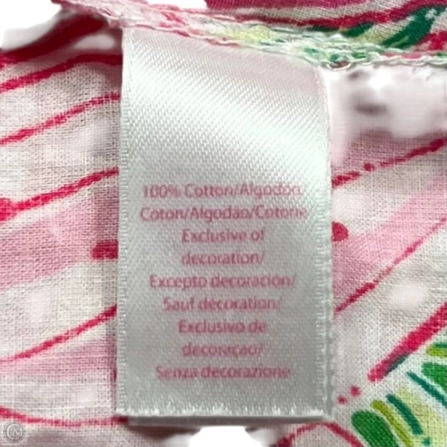 Dress Designer By Lilly Pulitzer In Green & Pink, Size: Xl