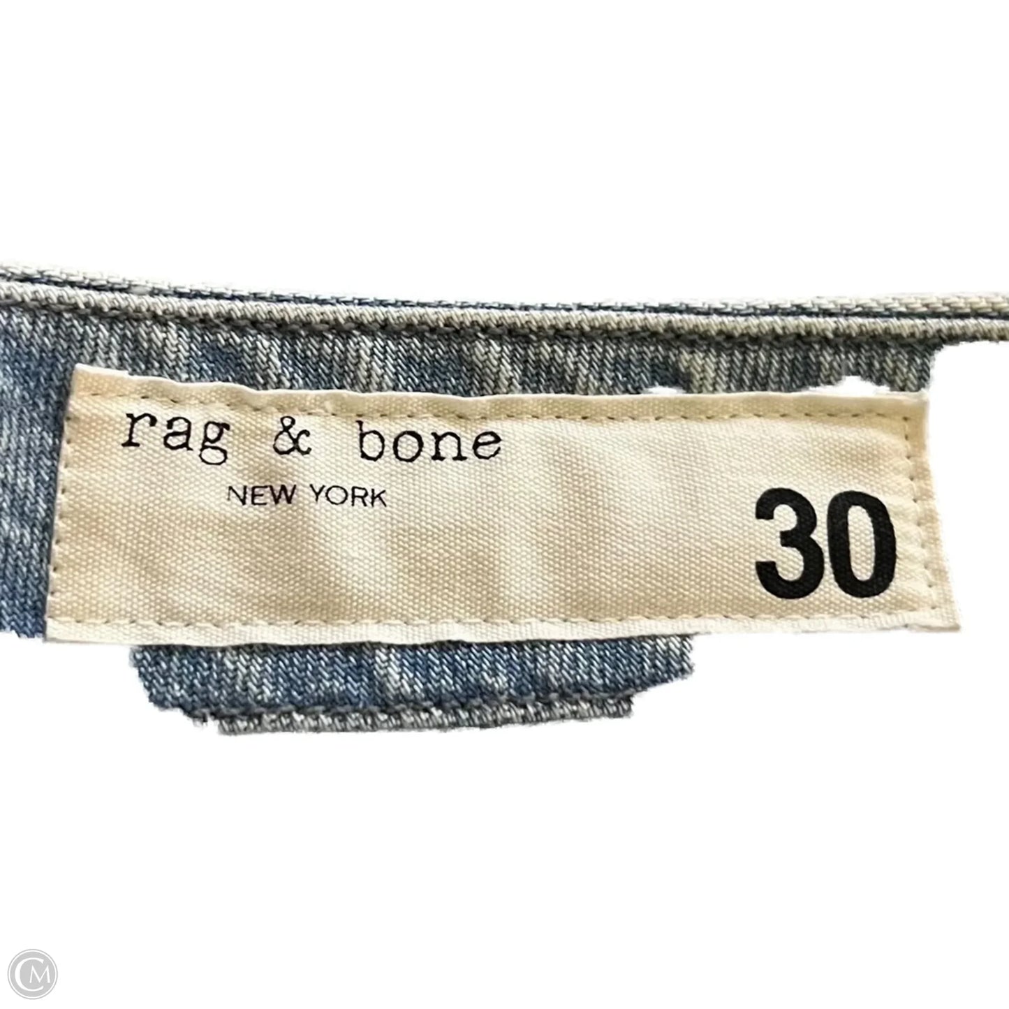 Jeans Boyfriend By Rag And Bone In Blue Denim, Size: 10