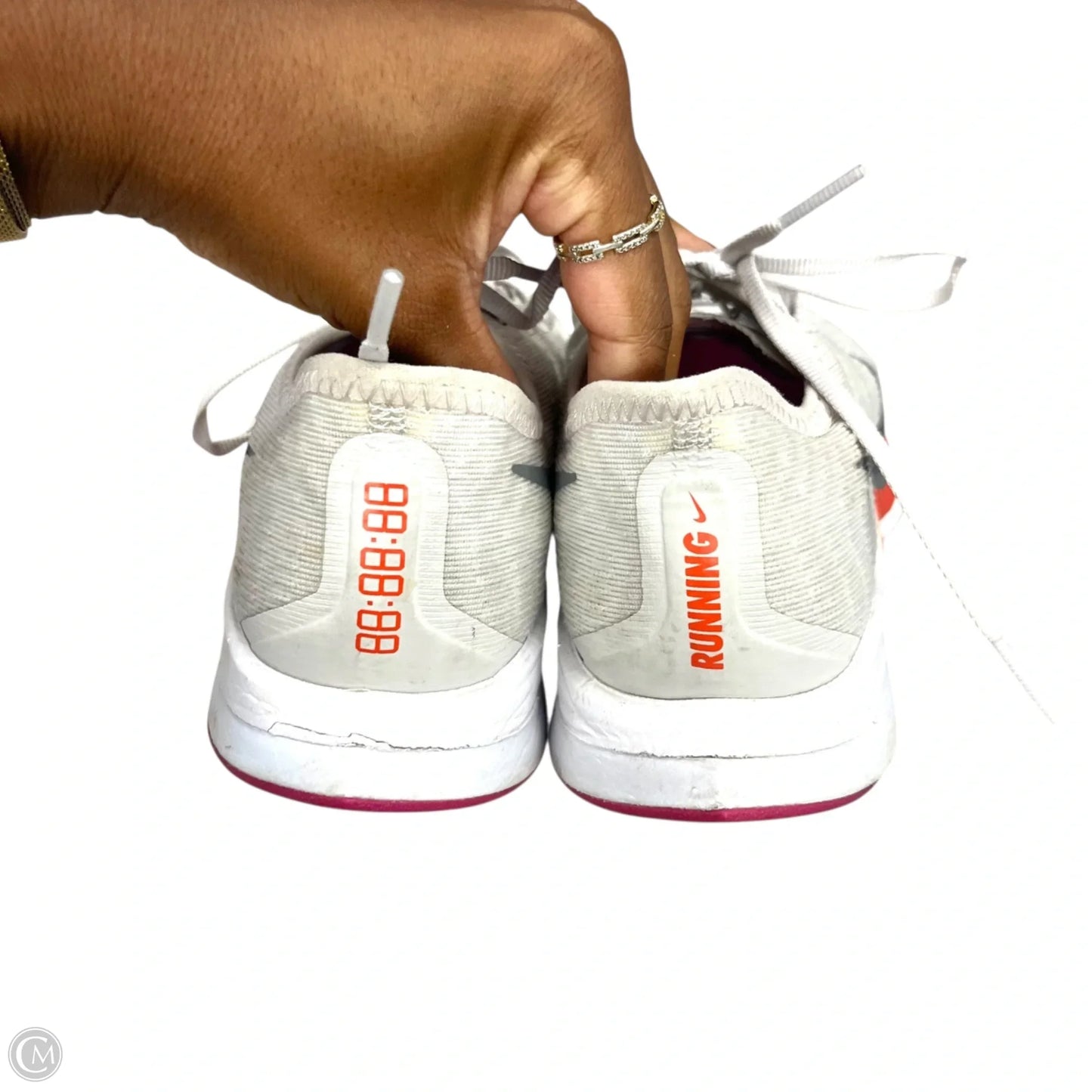 Shoes Athletic By Nike In Grey & Pink, Size: 7.5