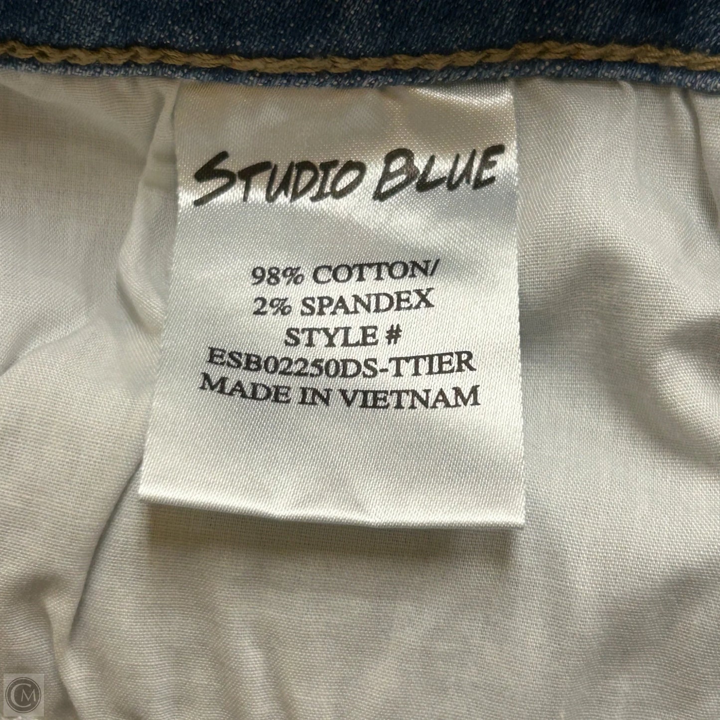 Shorts By Studio Blue In Blue Denim, Size: 6
