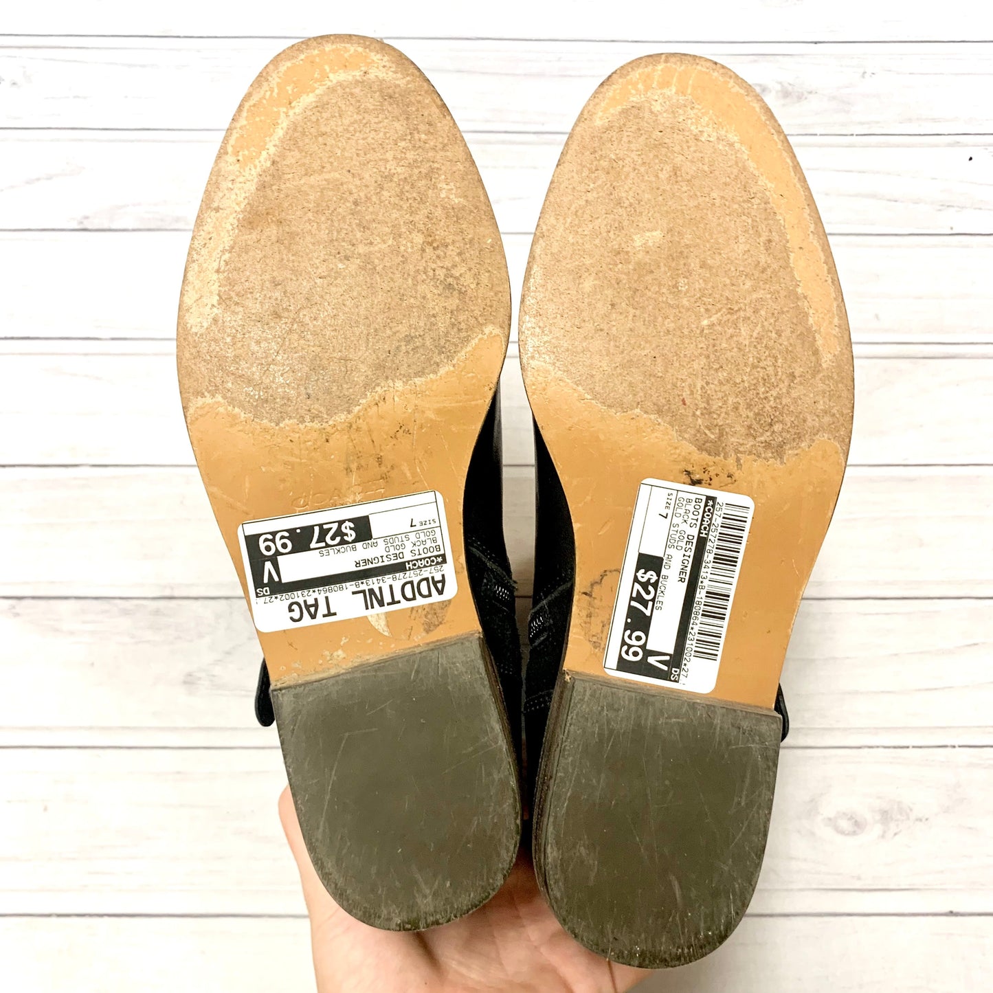 Boots Designer By Coach Size: 7