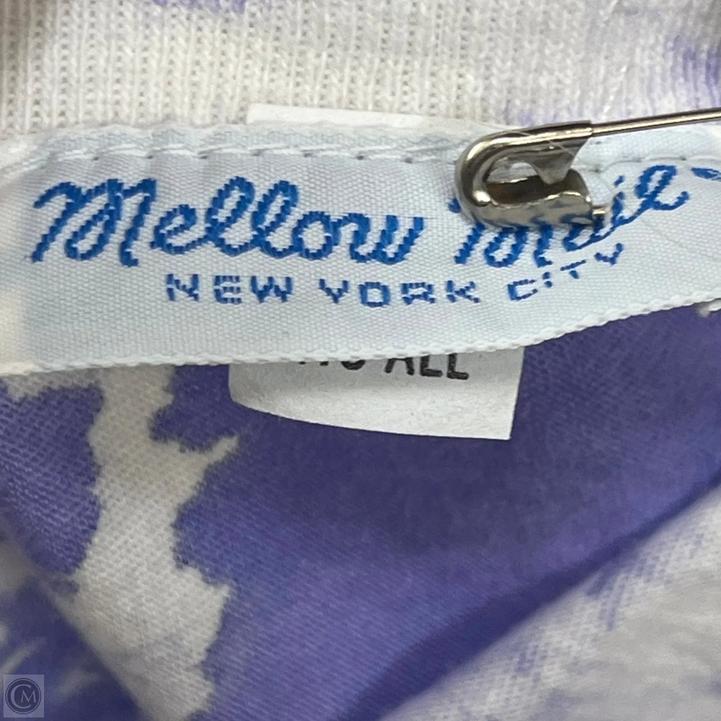 Romper By Mellow Mail In Purple & White, Size: Osfm