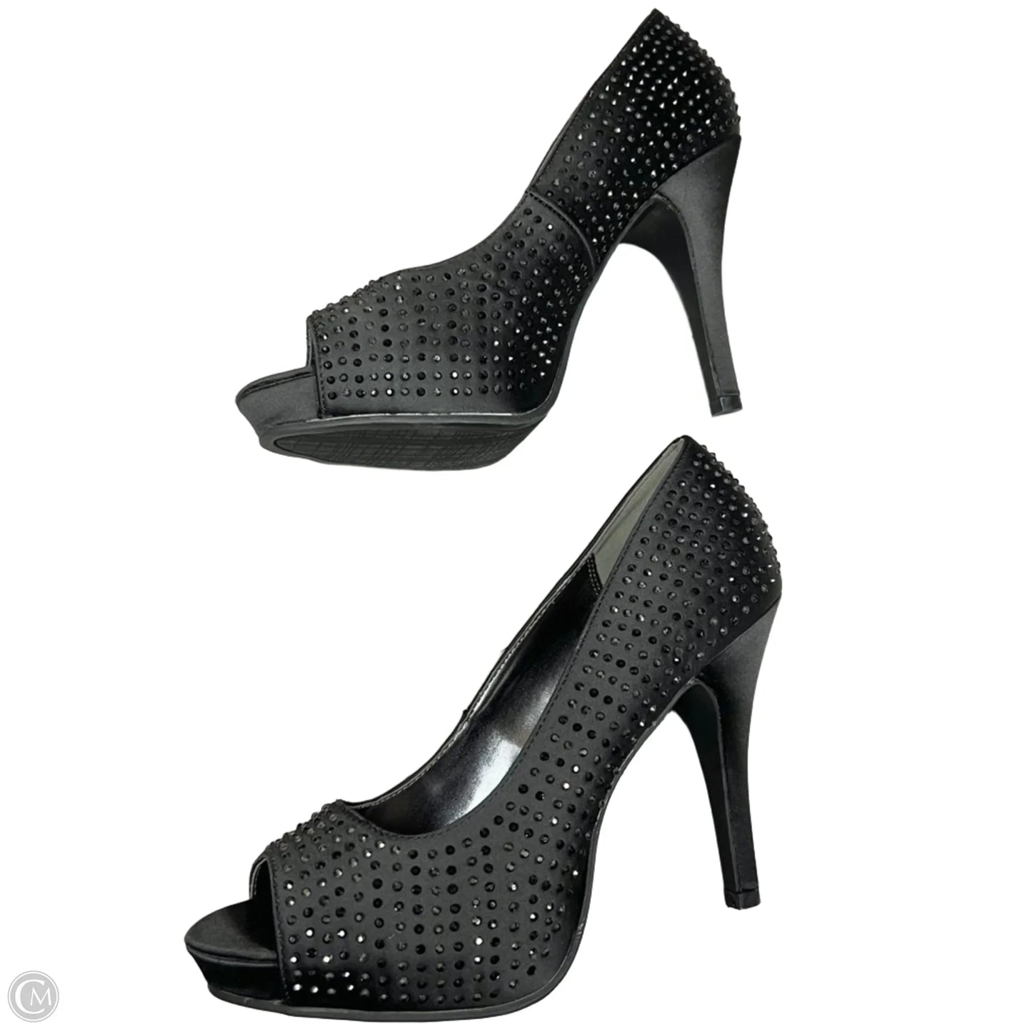 Sandals Heels Stiletto By Rampage In Black, Size: 9