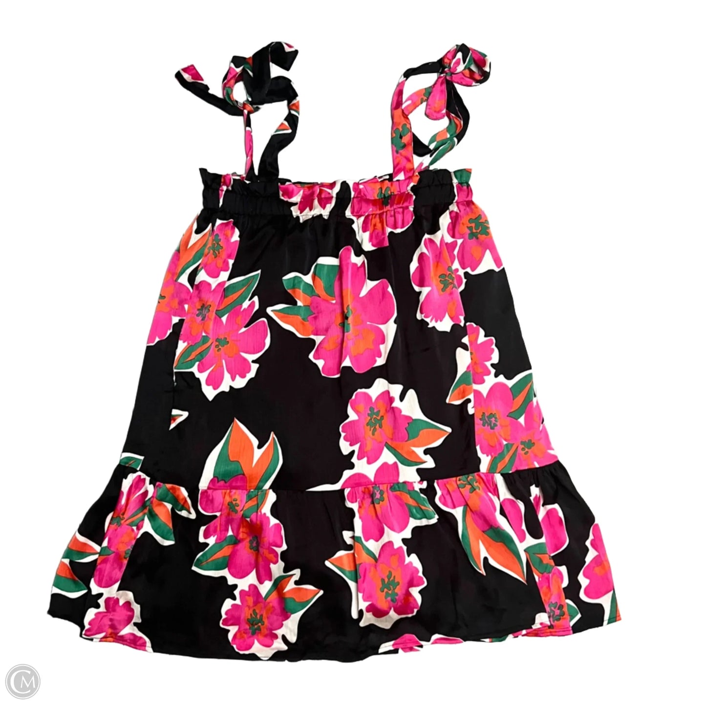 Dress Casual Short By Ee Some In Black & Pink, Size: L