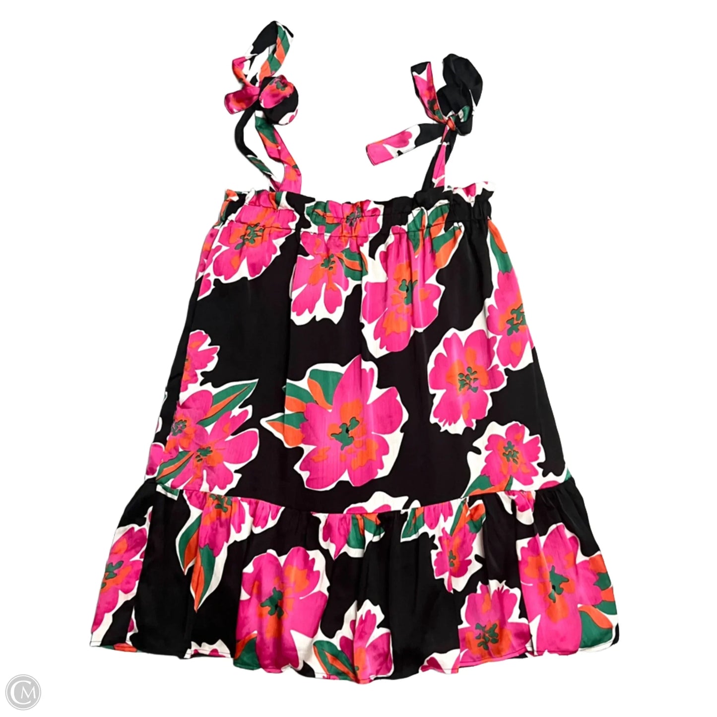 Dress Casual Short By Ee Some In Black & Pink, Size: L
