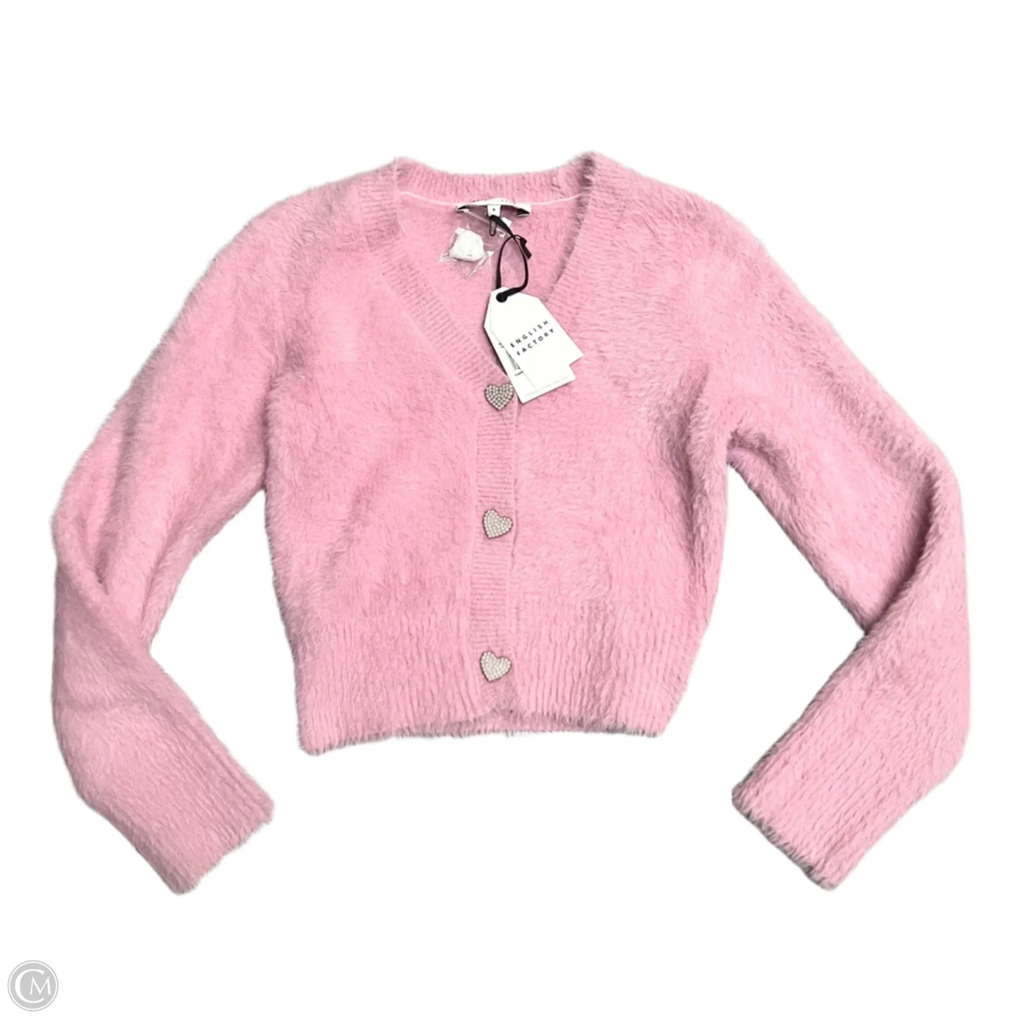 Cardigan By English Factory In Pink, Size: S