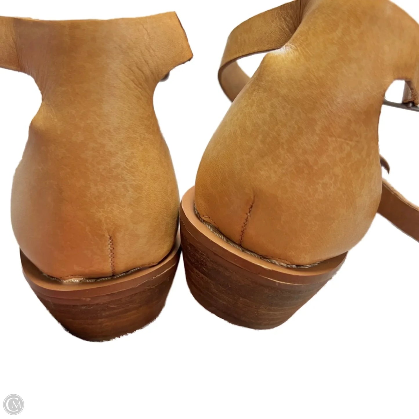Sandals Heels Block By Madewell In Tan, Size: 7