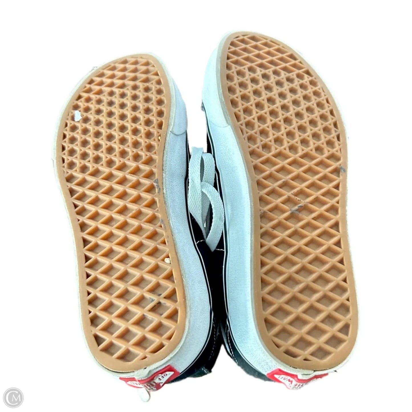 Shoes Sneakers By Vans In Black & White, Size: 6.5