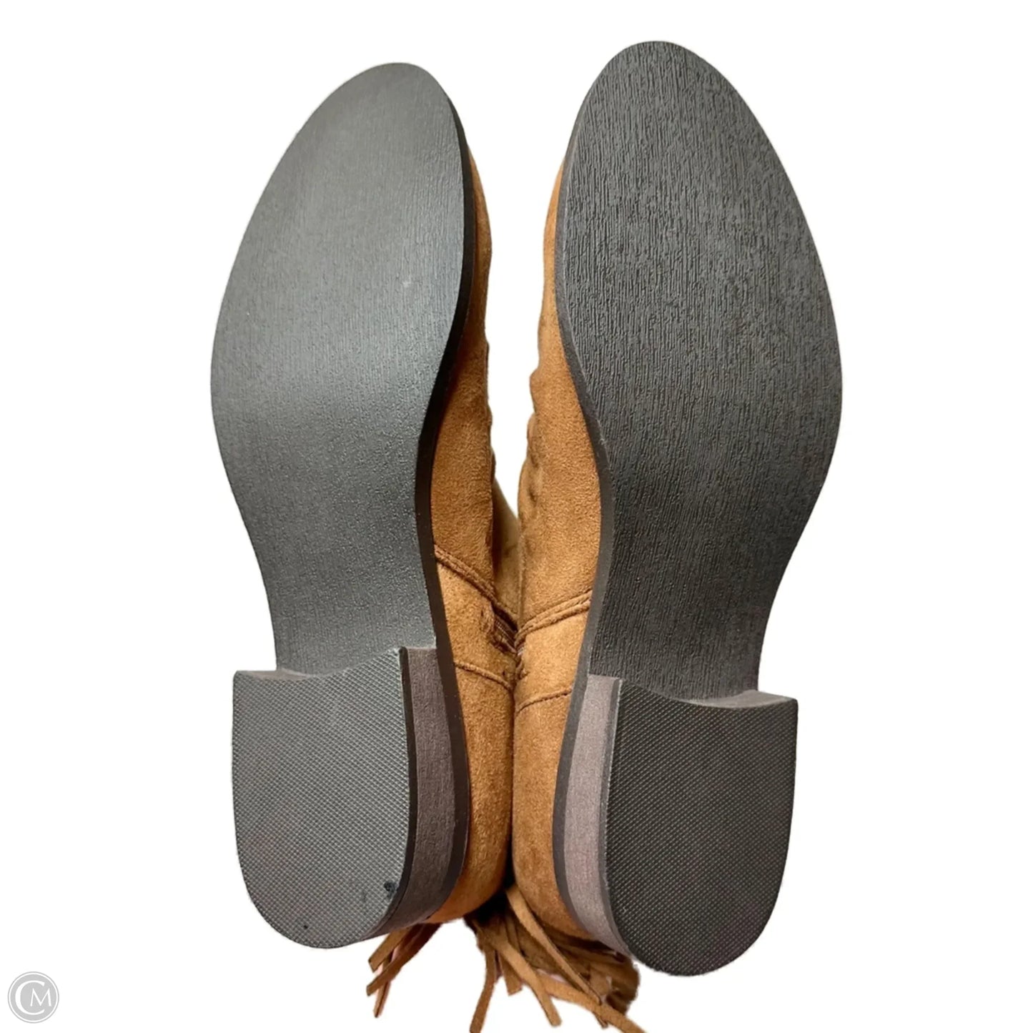 Boots Mid-calf Flats By Leila Stone In Brown, Size: 11