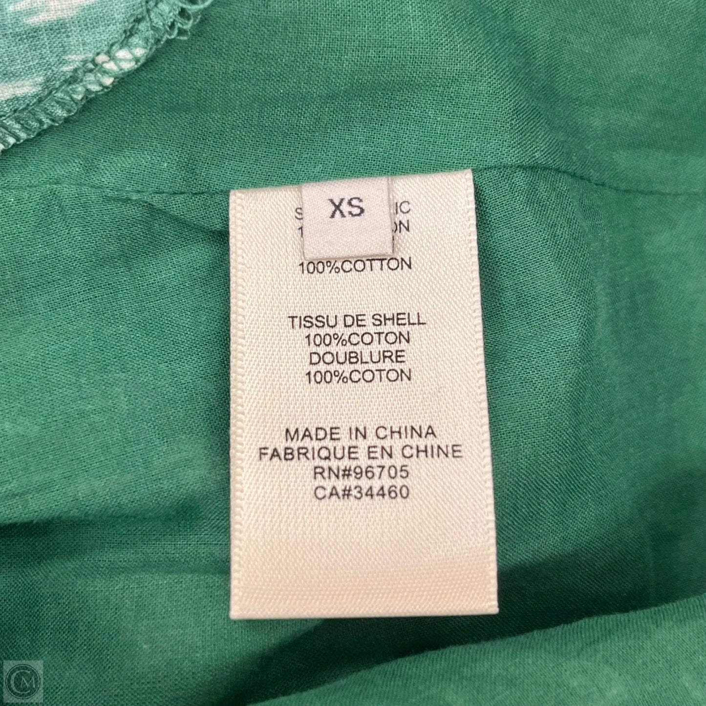 Dress Casual Short By Rebecca Taylor In Green, Size: Xs