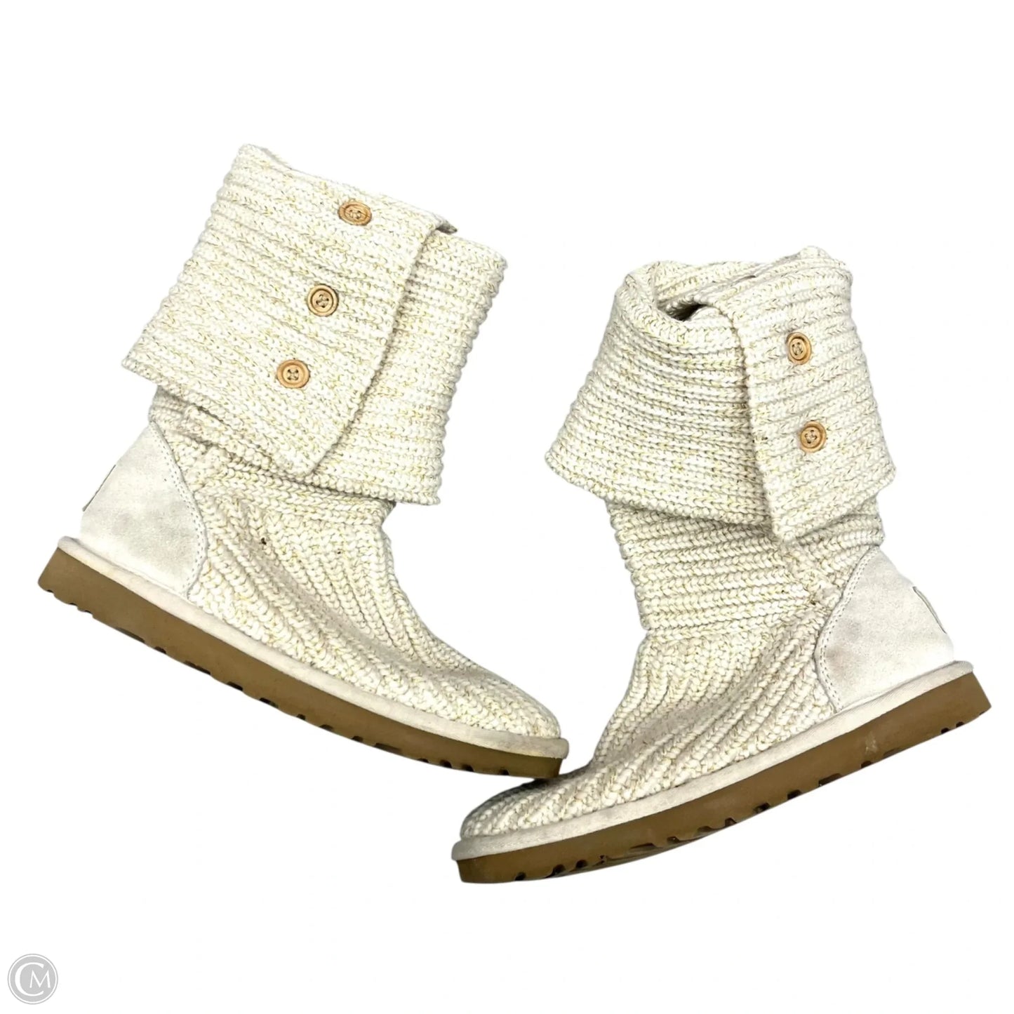 Boots Designer By Ugg In Cream, Size: 7