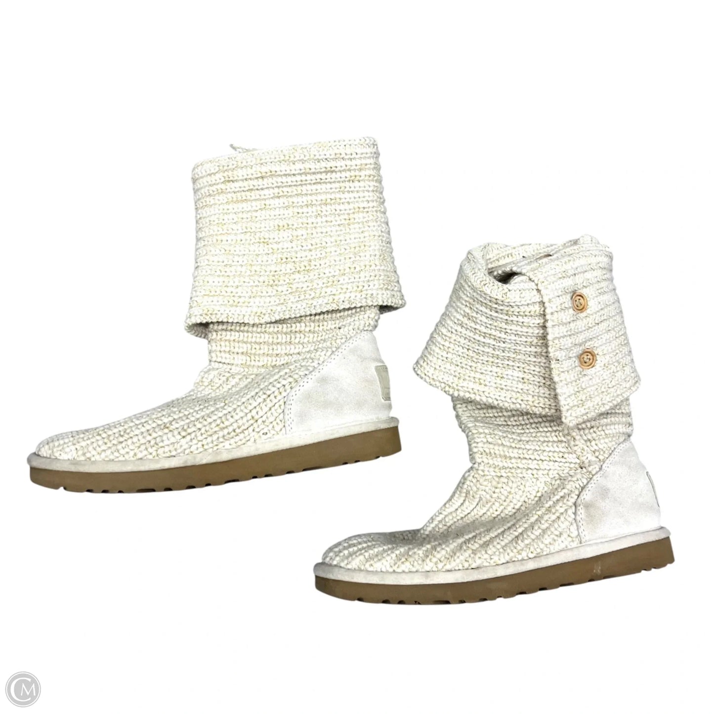 Boots Designer By Ugg In Cream, Size: 7