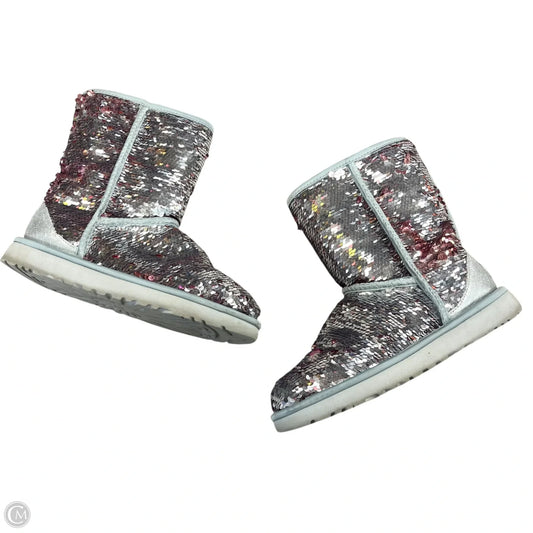 Boots Designer By Ugg In Silver, Size: 7