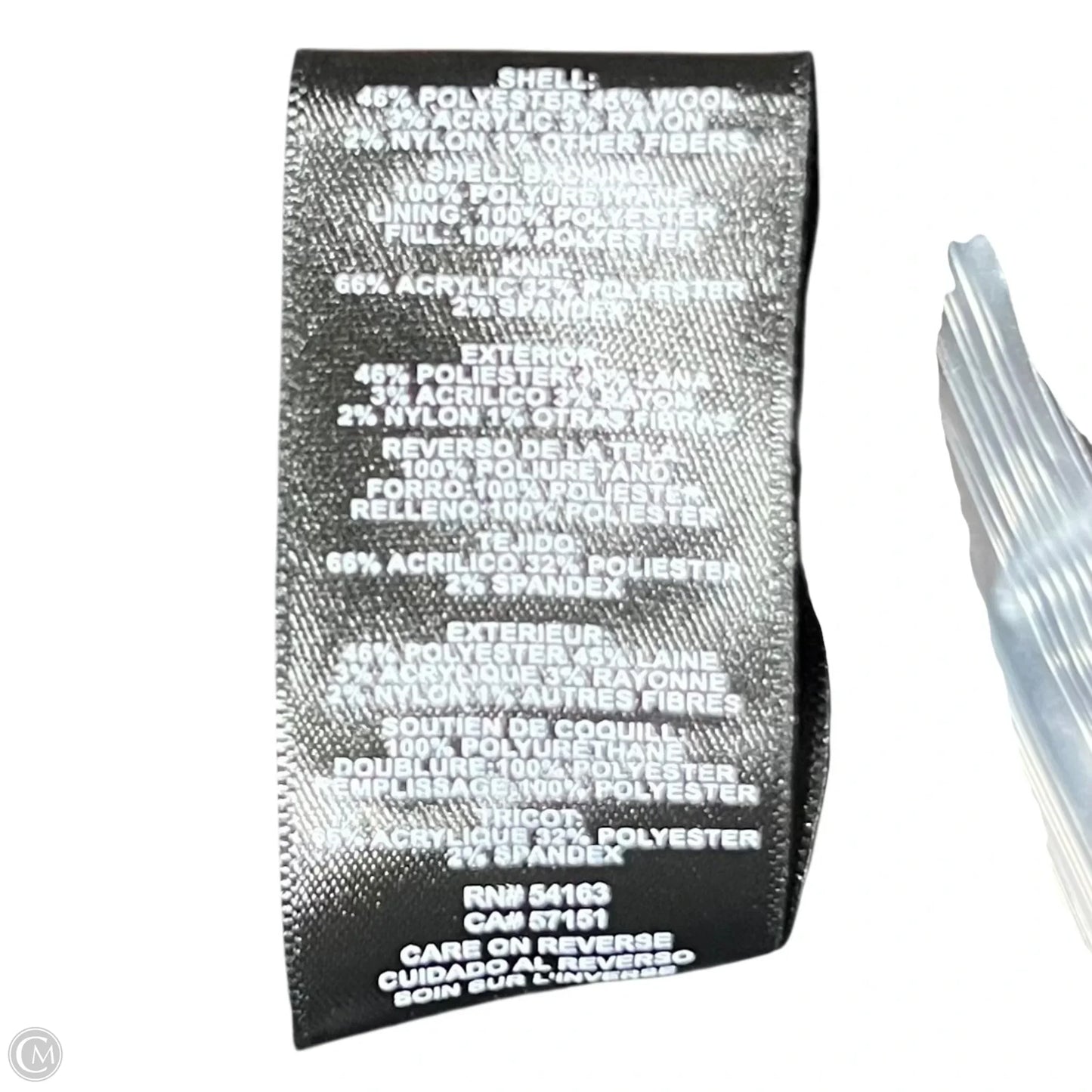 Coat Peacoat By Kenneth Cole In Black, Size: L