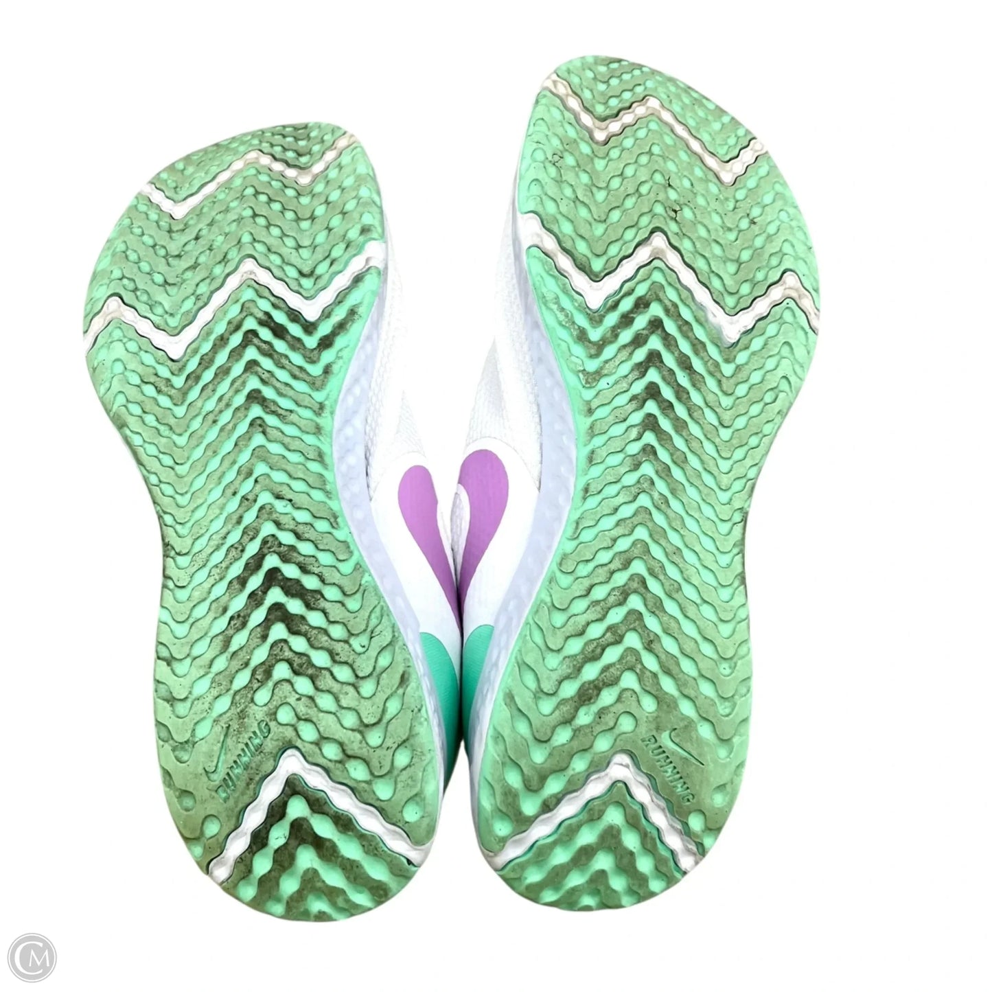 Shoes Athletic By Nike In Green & White, Size: 12