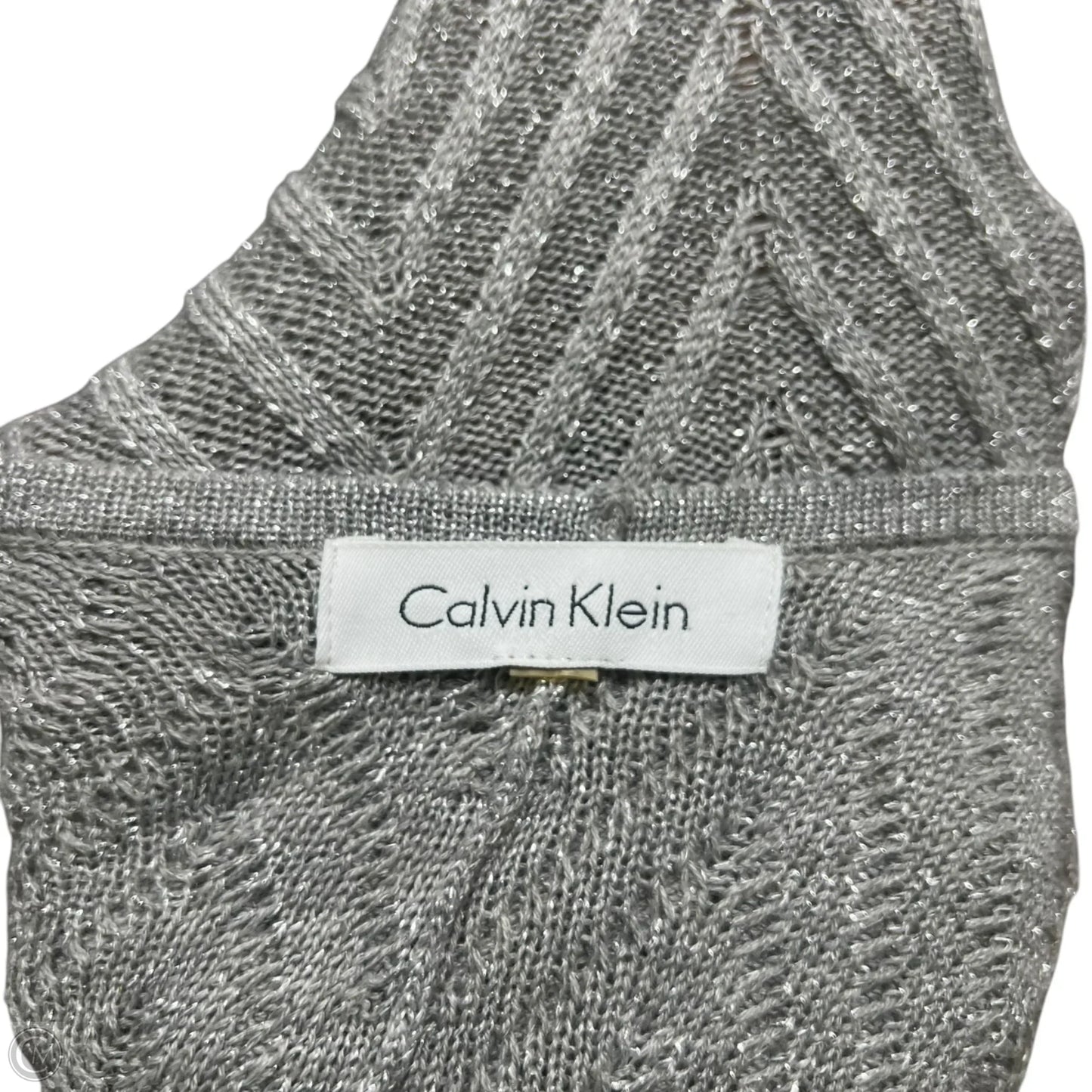 Shawl By Calvin Klein In Silver, Size: Osfm