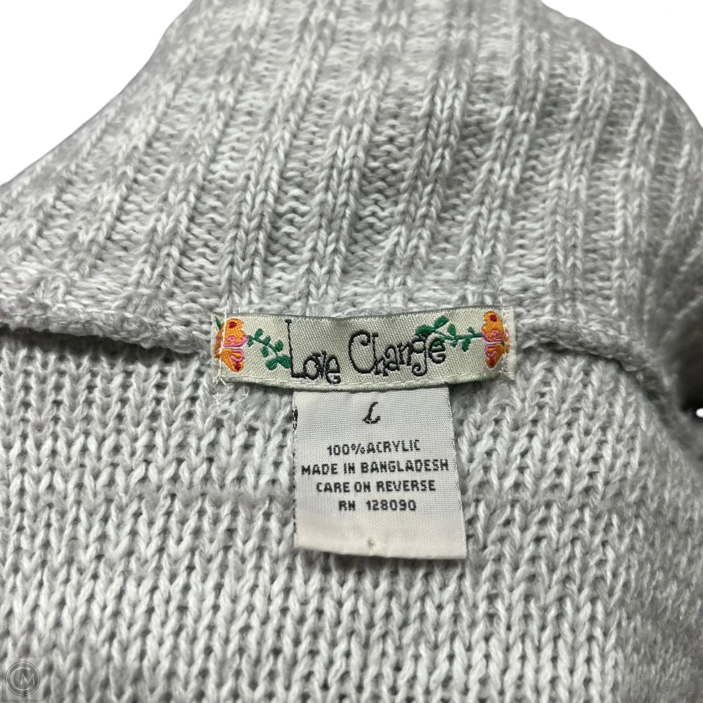 Sweater By Love Change In Grey, Size: L