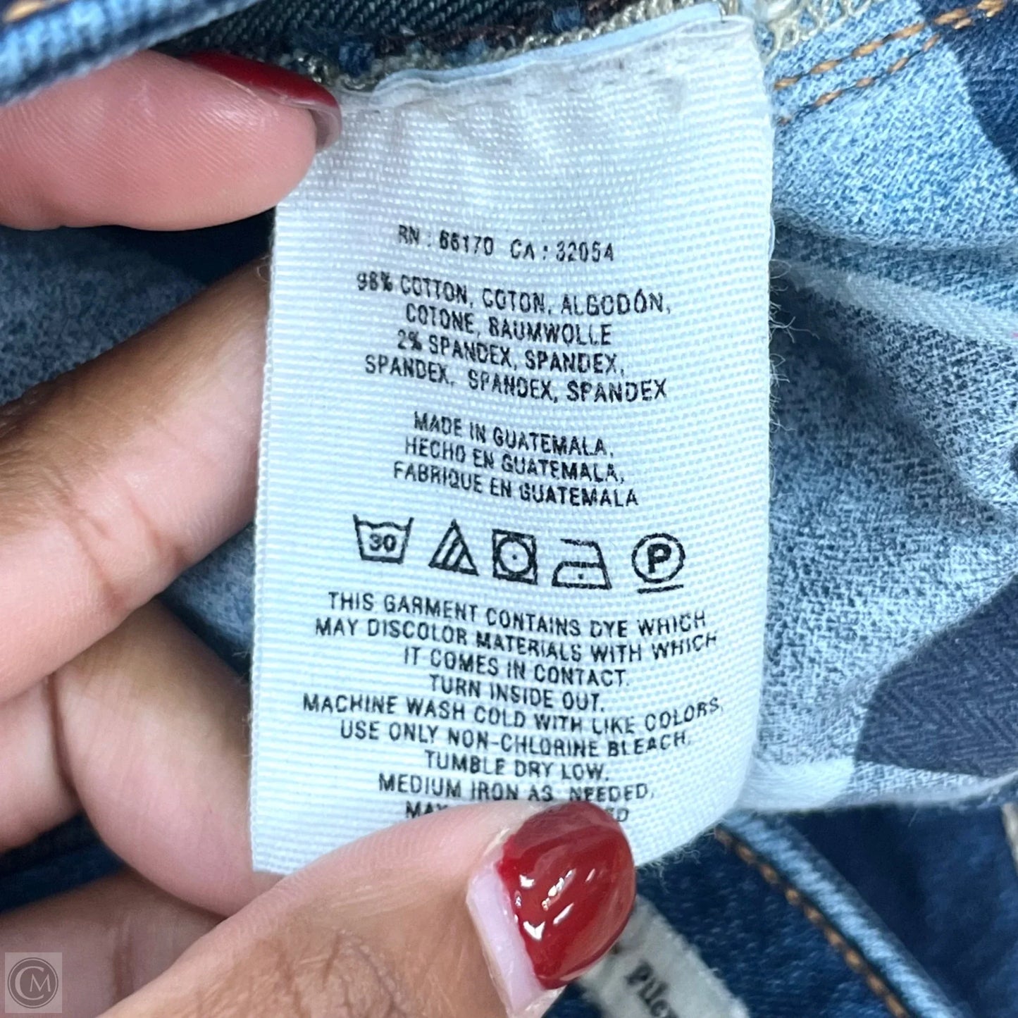 Jeans Straight By Pilcro In Blue Denim, Size: 8
