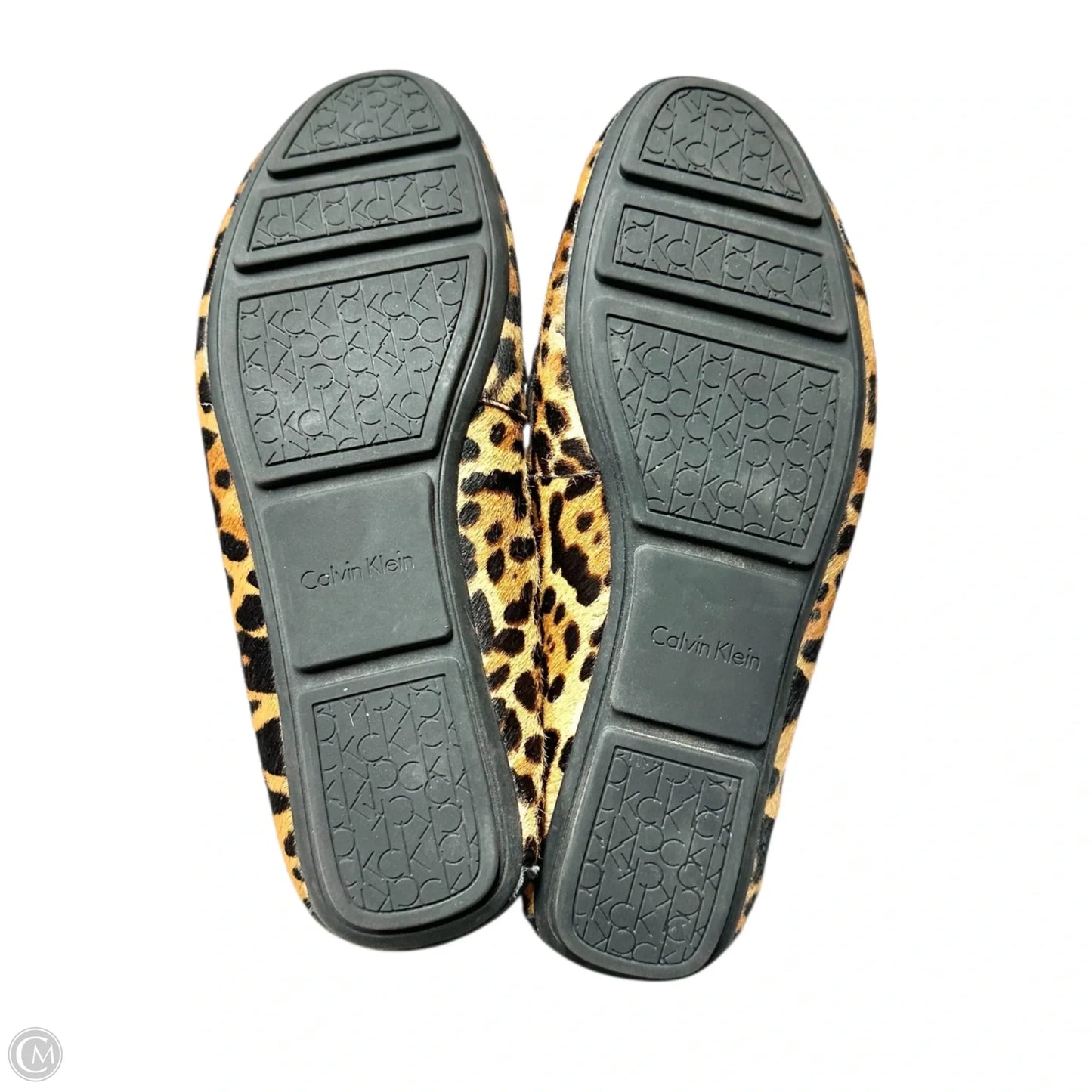 Shoes Flats By Calvin Klein In Leopard Print, Size: 8.5