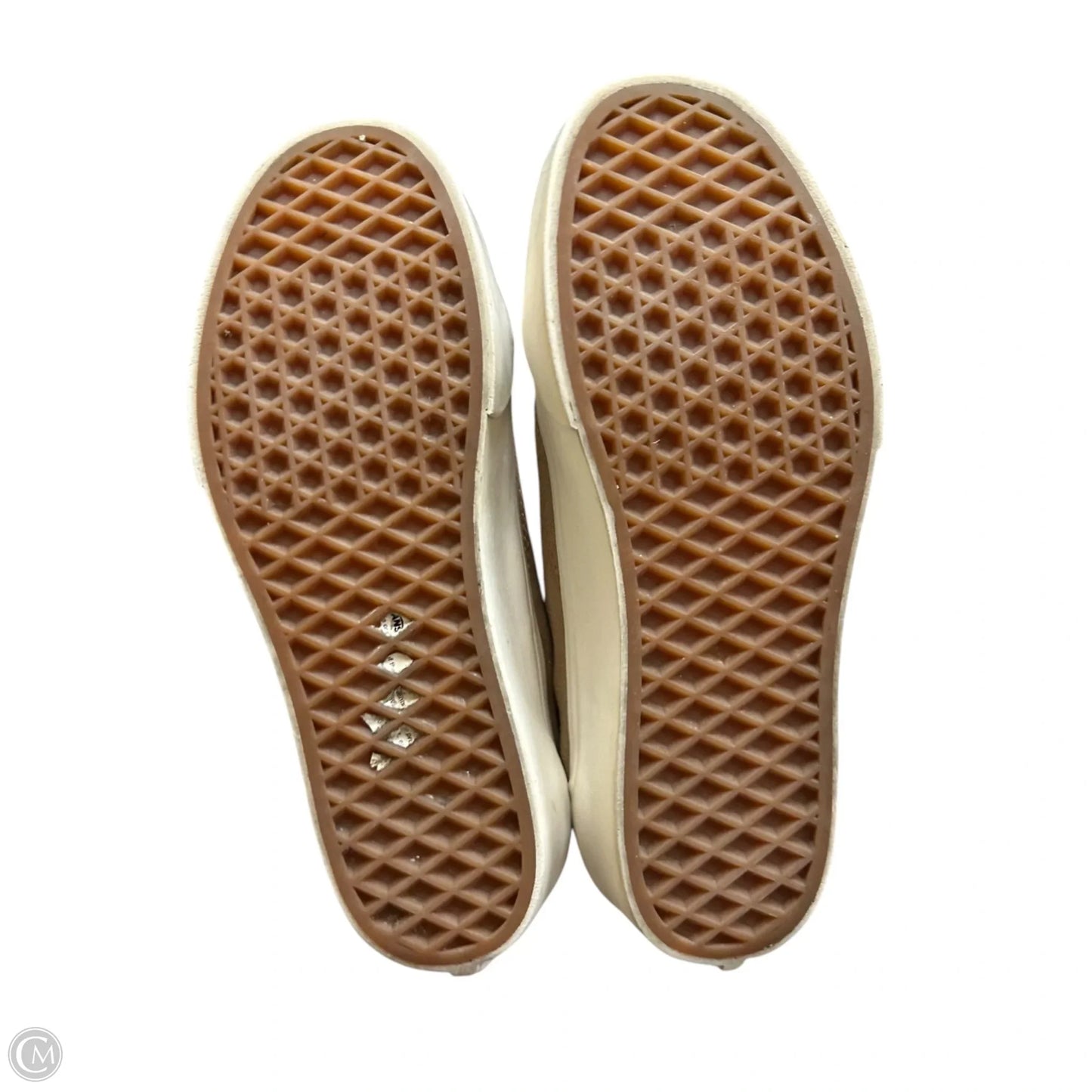 Shoes Sneakers Platform By Vans In Brown & White, Size: 7