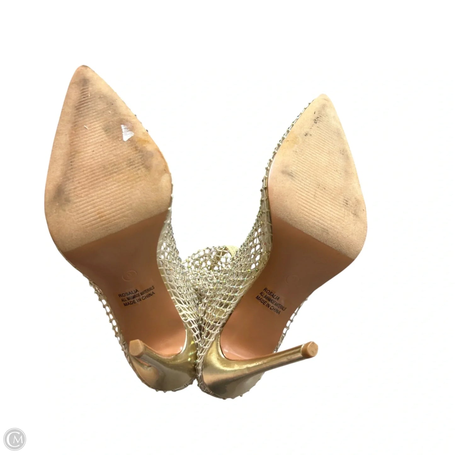 Shoes Heels Stiletto By Mixx Shuz In Gold, Size: 9