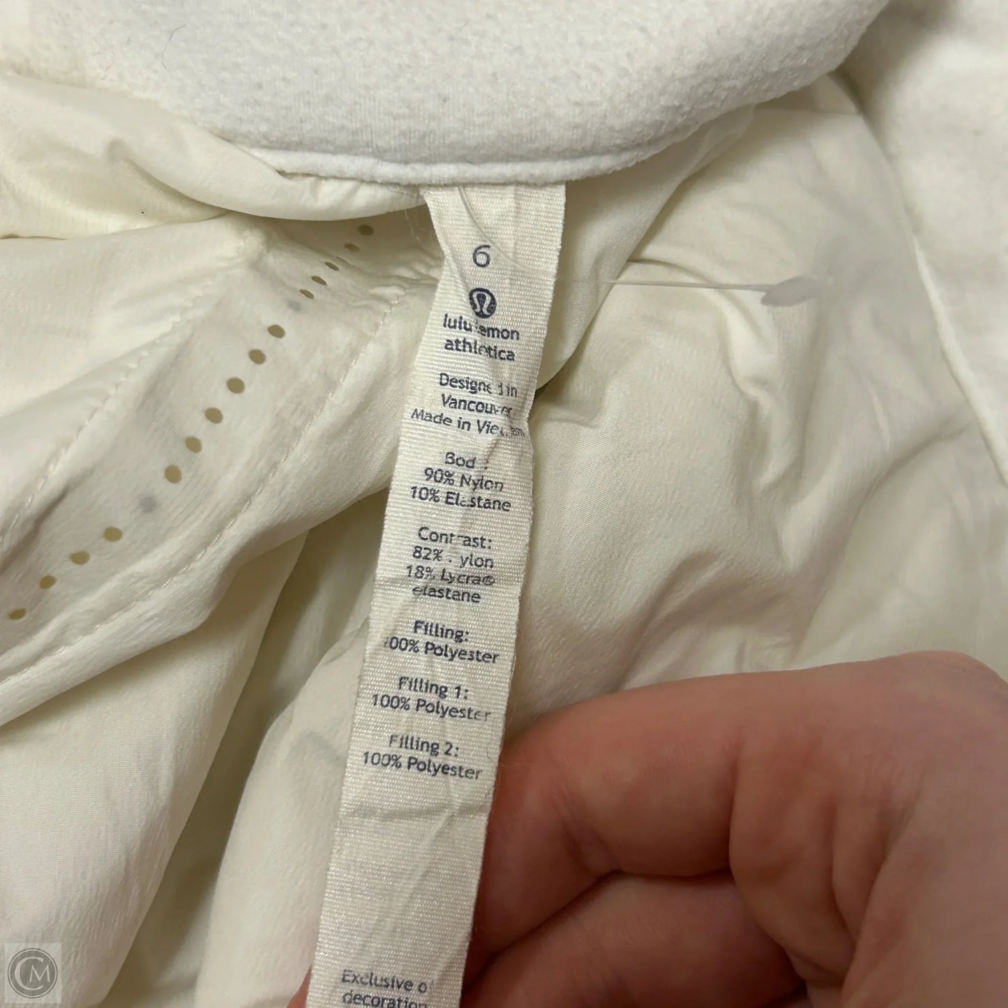 Vest Athletic By Lululemon In Cream, Size: 6