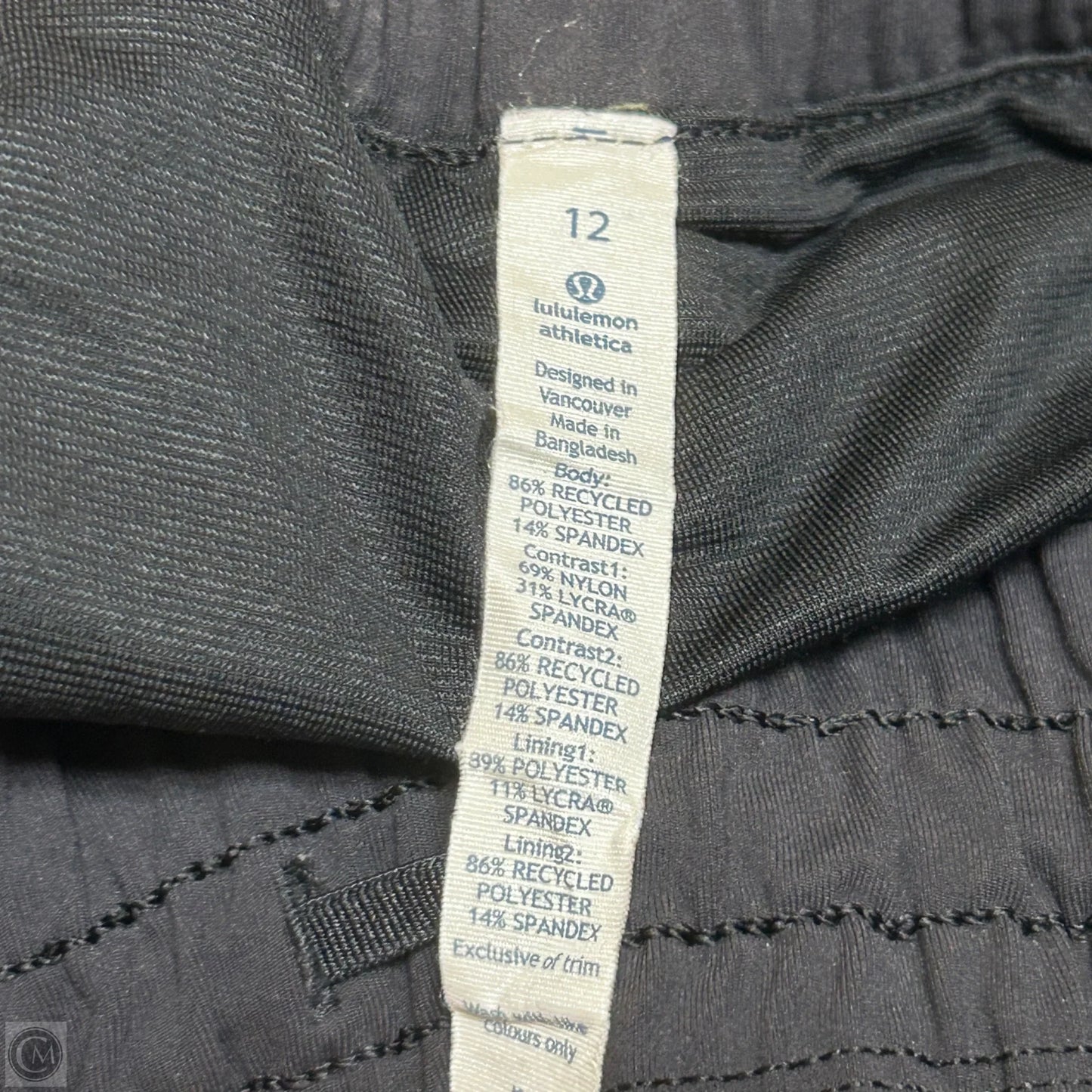 Athletic Shorts By Lululemon In Camouflage Print, Size: 12