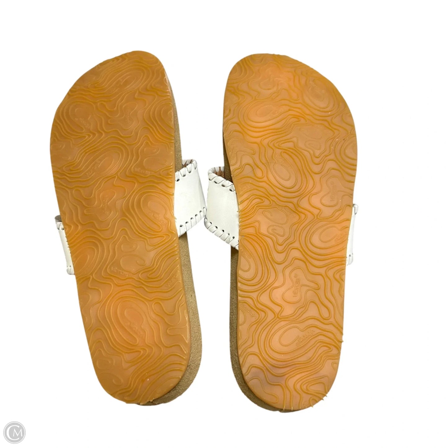 Sandals Flats By Vibram In Tan & White, Size: 9