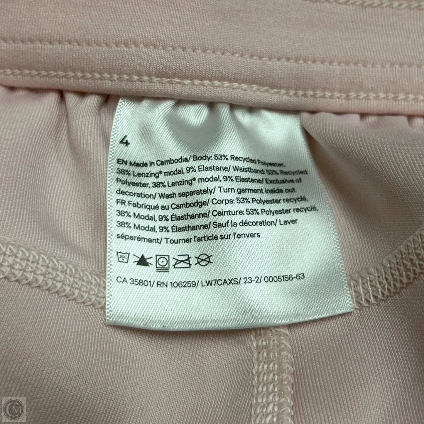 Athletic Shorts By Lululemon In Pink, Size: 4