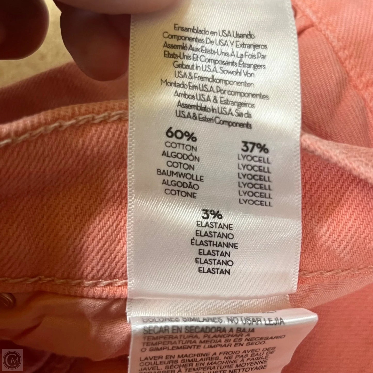 Jeans Straight By Mother In Orange Denim, Size: 2