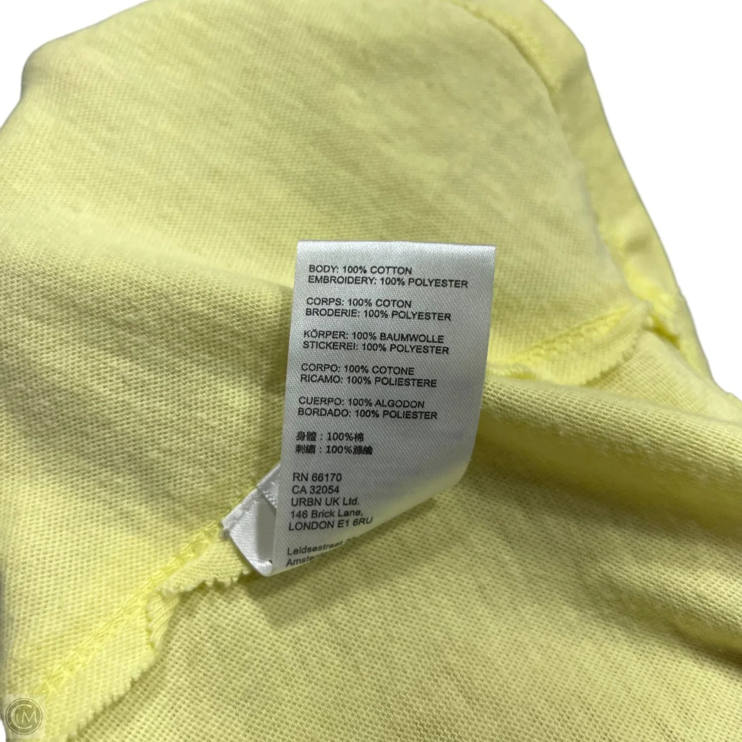Top 3/4 Sleeve By Urban Outfitters In Yellow, Size: M