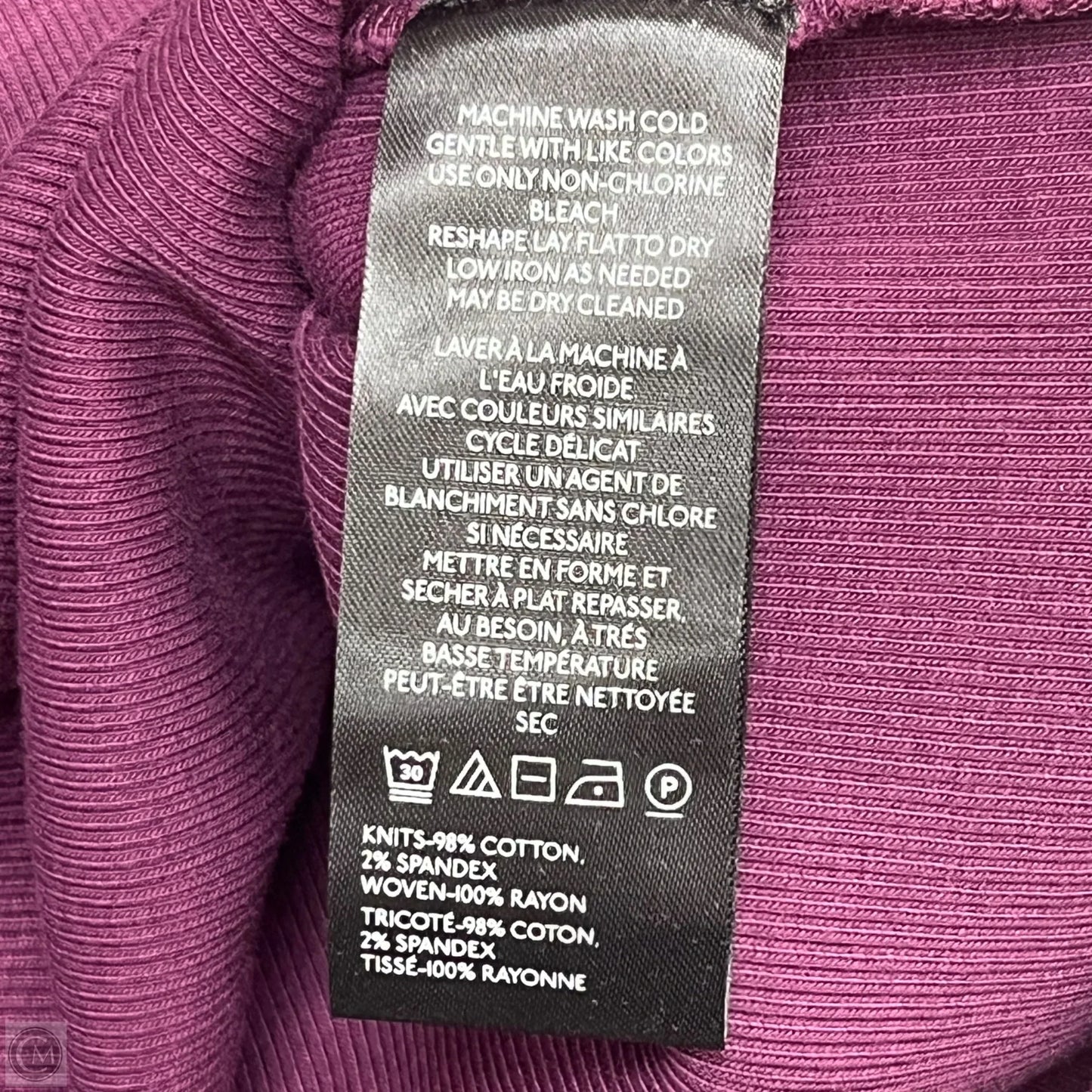 Top Long Sleeve By Anthropologie In Purple, Size: Xl
