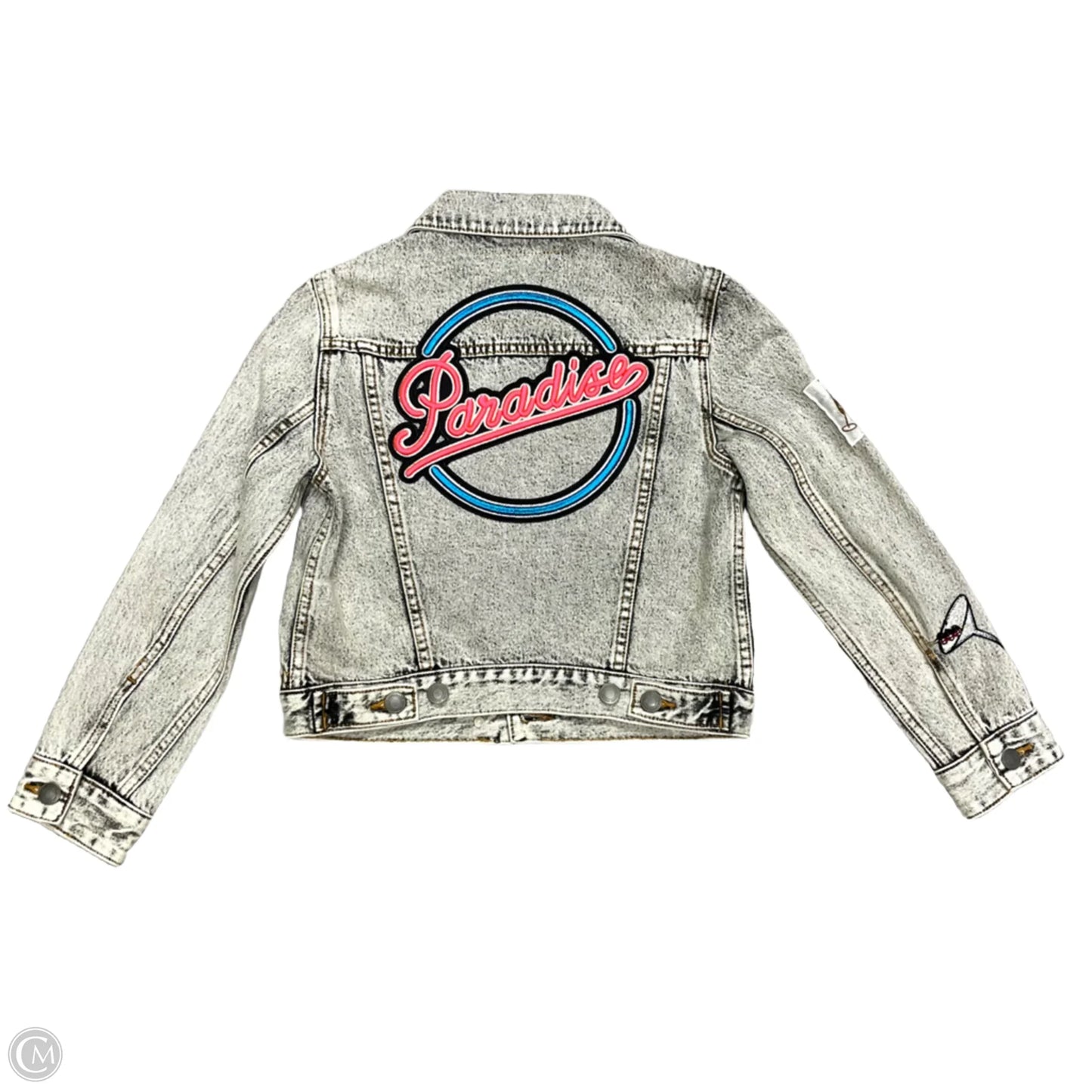 Jacket Designer By Marc Jacobs In Blue Denim, Size: Xs