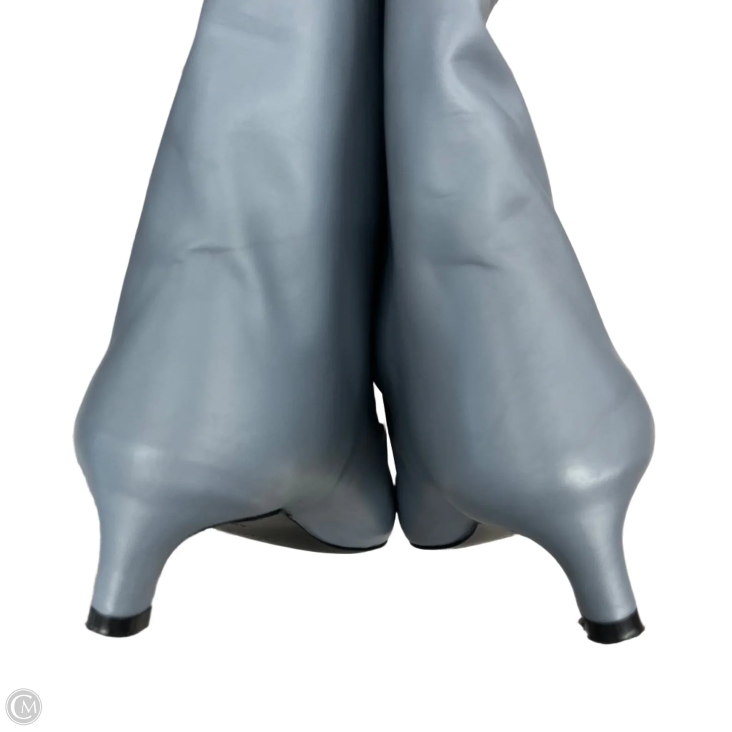 Boots Mid-calf Heels By Jil Sander In Blue, Size: 9.5