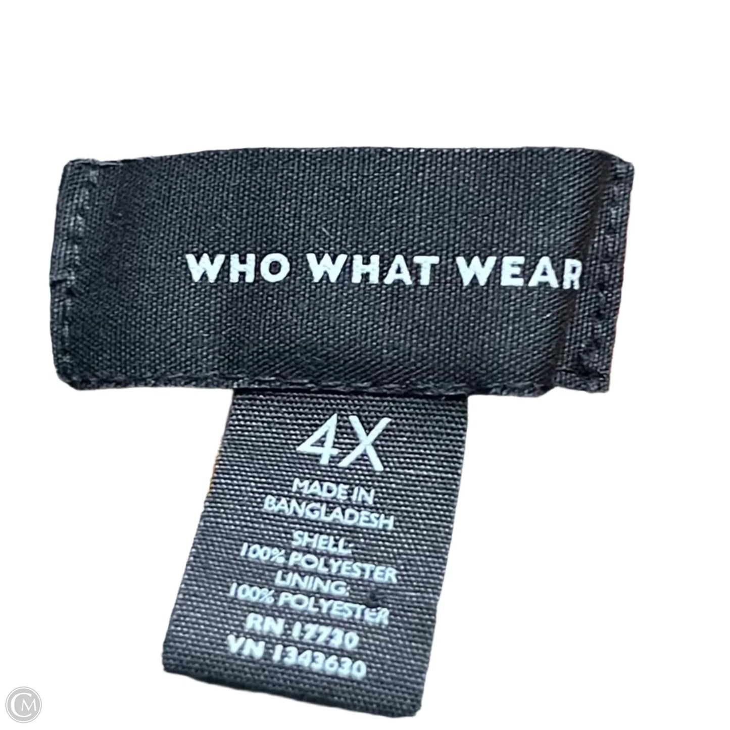 Skirt Mini & Short By Who What Wear In Black & Orange, Size: 4x