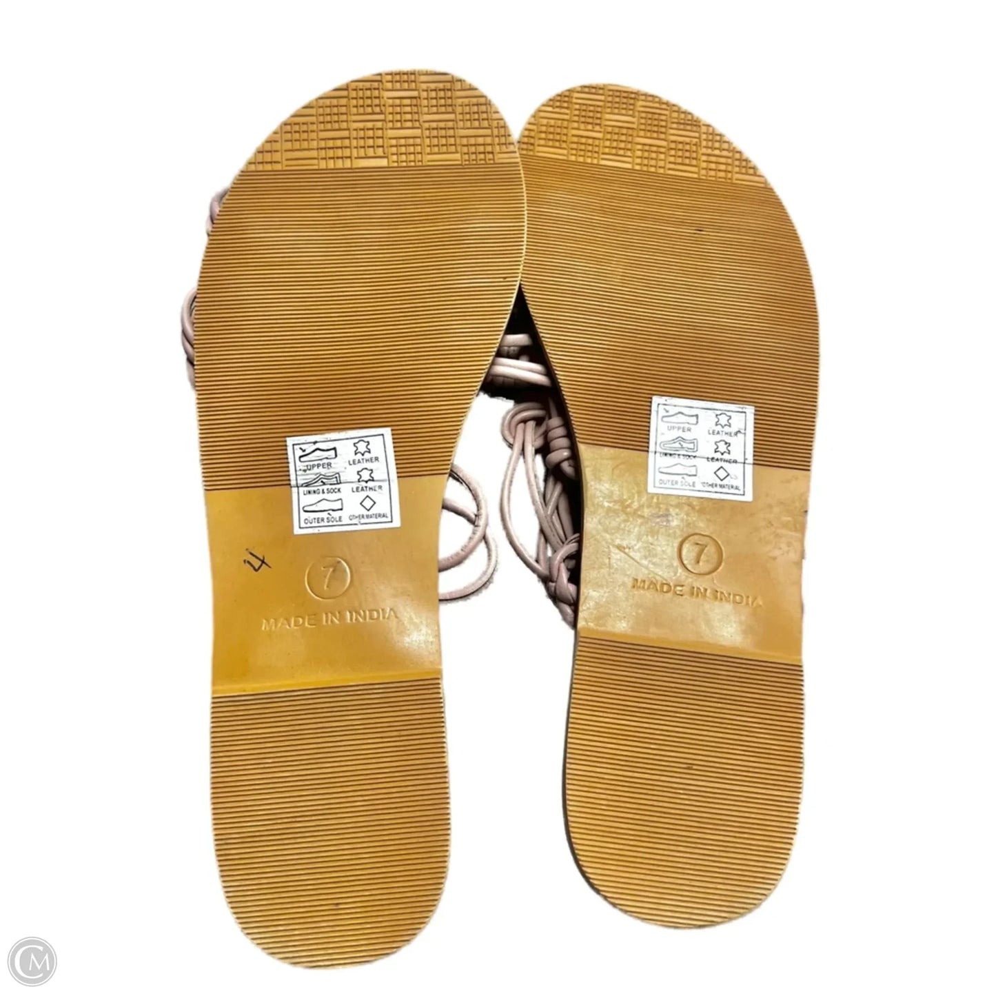 Sandals Flats By Asos In Pink, Size: 7