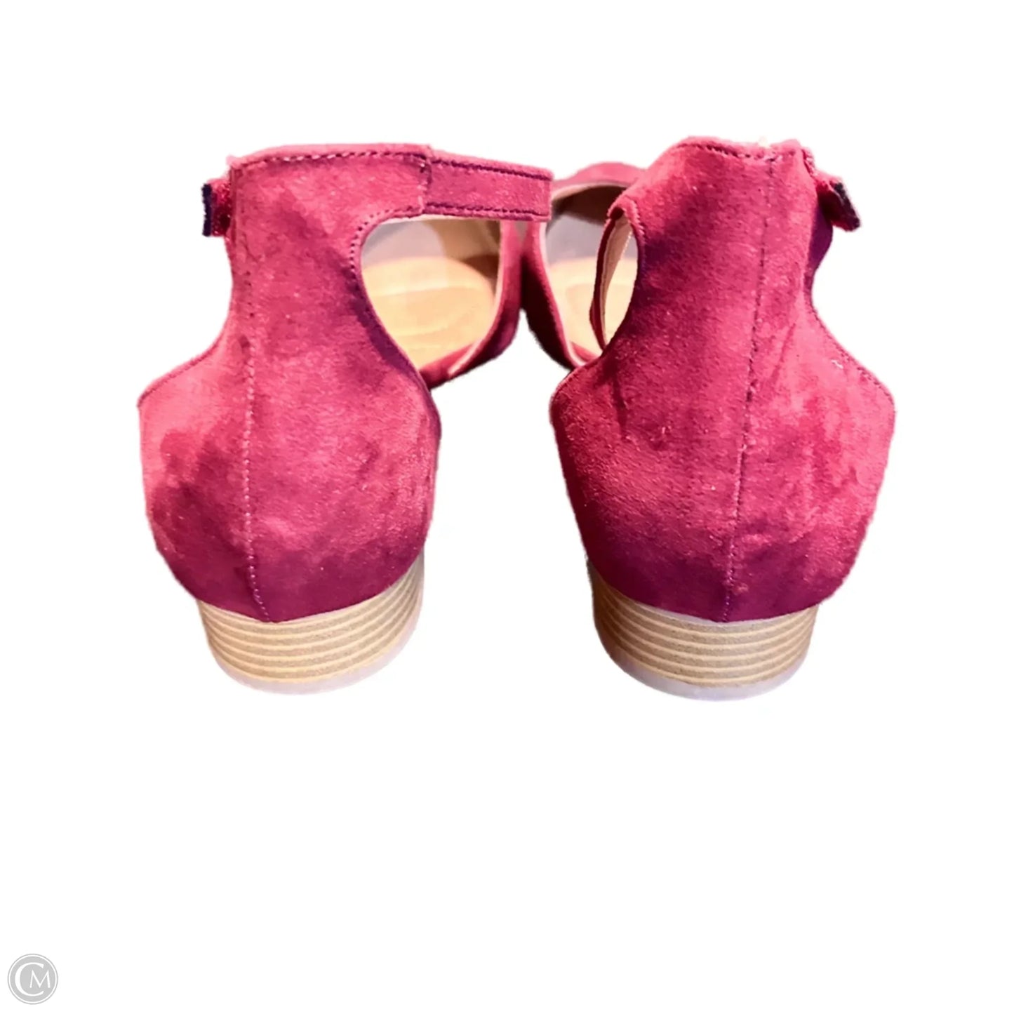 Shoes Heels Block By Lane Bryant In Maroon, Size: 11