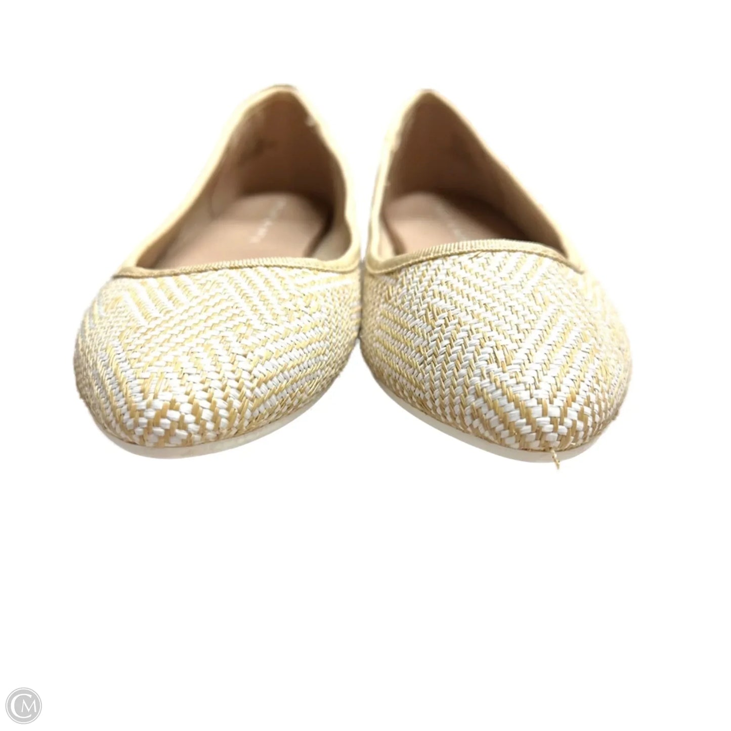 Shoes Flats By Kelly And Katie In Tan & White, Size: 8.5