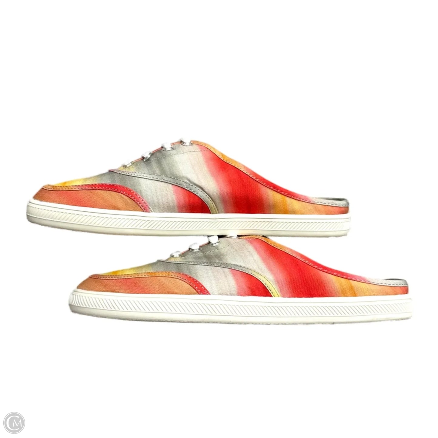 Shoes Flats By Vince Camuto In Grey & Orange, Size: 8
