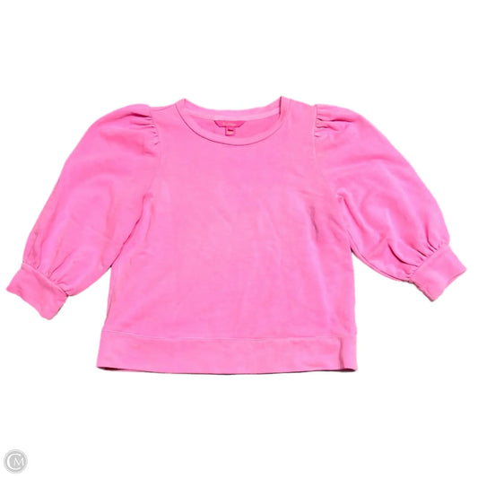 Top Long Sleeve Designer By Lilly Pulitzer In Pink, Size: S