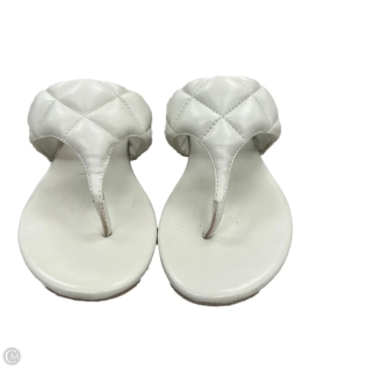 Sandals Flats By Calvin Klein In Ivory, Size: 8