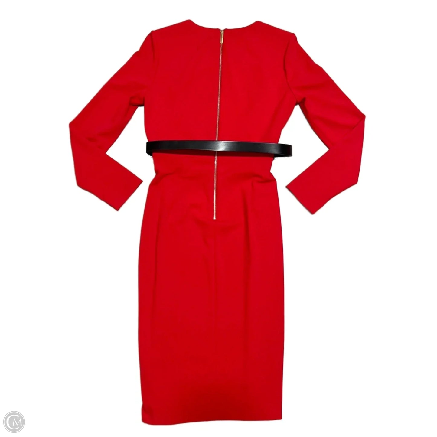 Dress Work By Calvin Klein In Red, Size: M