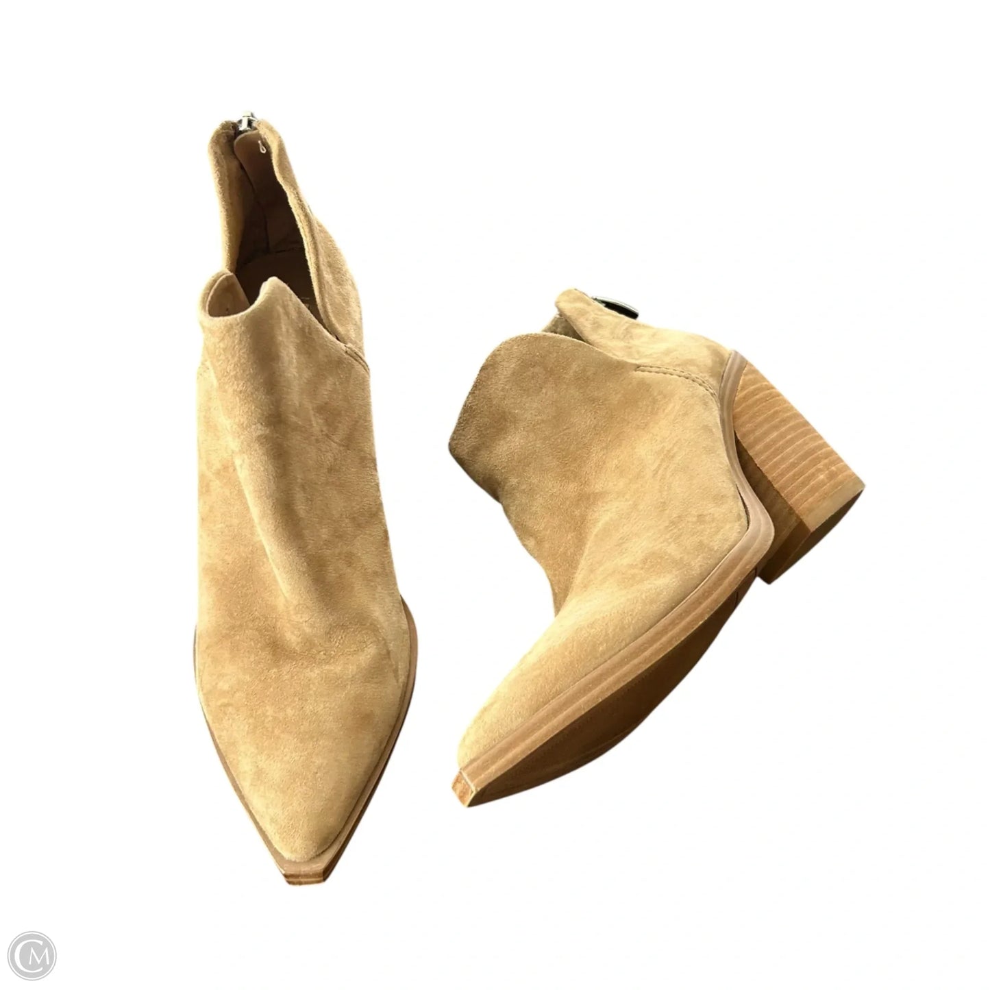 Boots Ankle Heels By Steve Madden In Tan, Size: 6.5