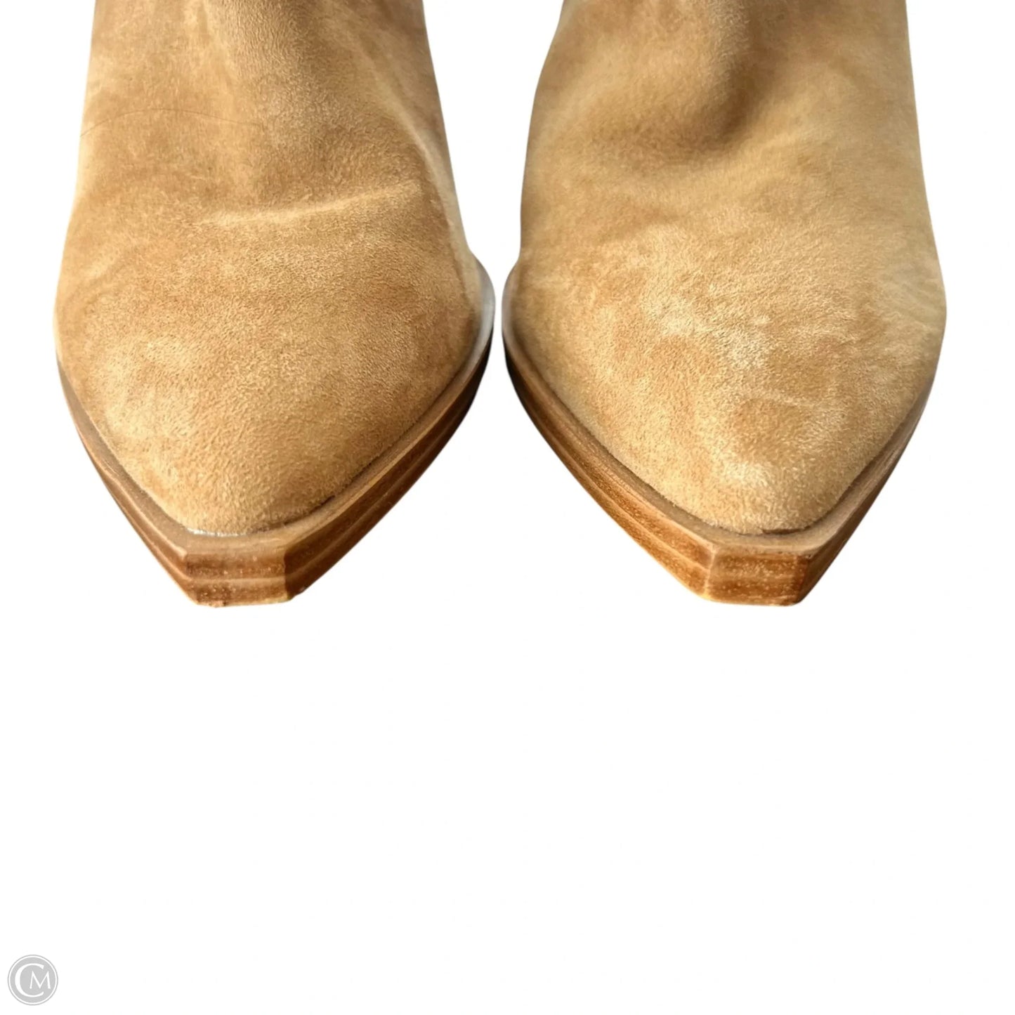 Boots Ankle Heels By Steve Madden In Tan, Size: 6.5