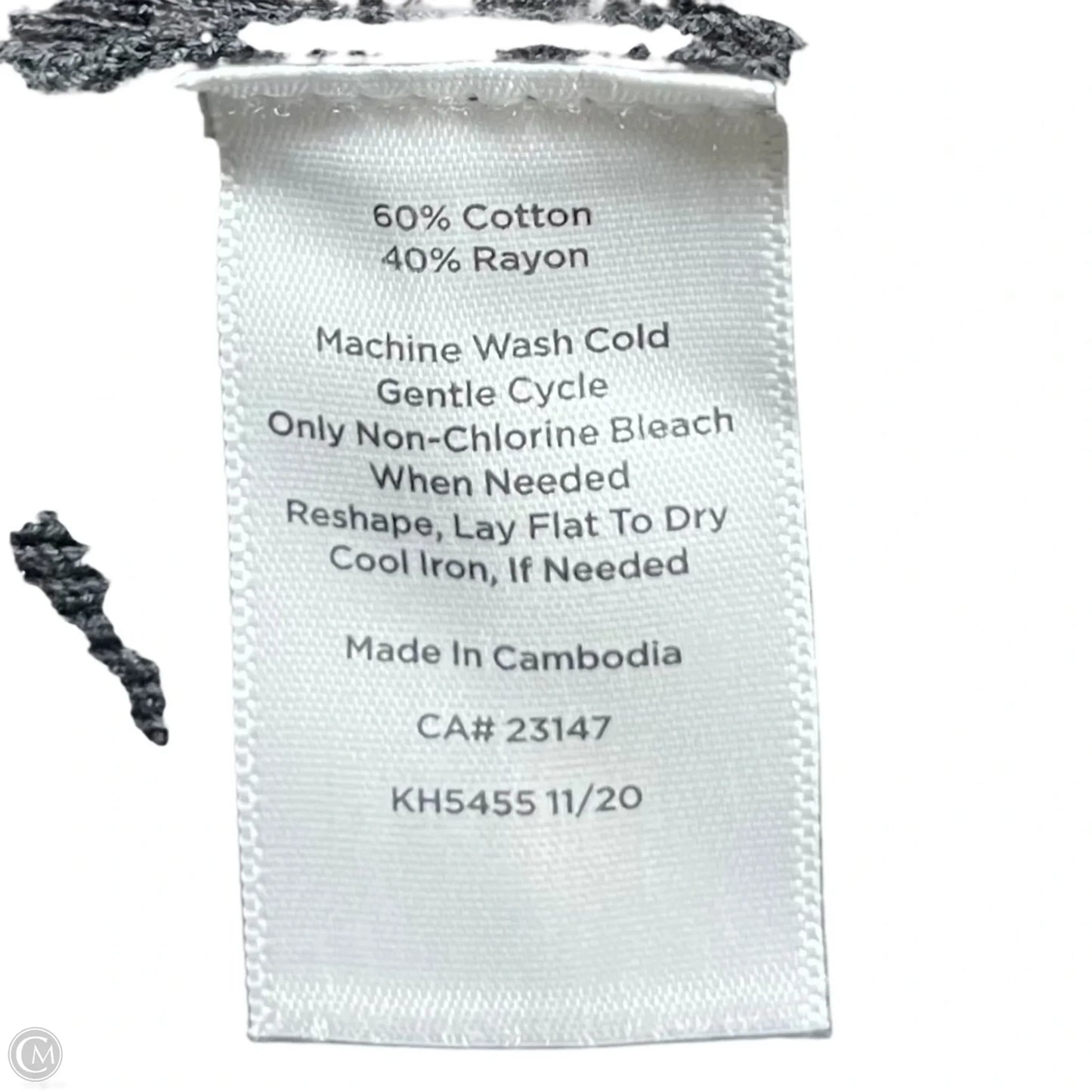 Top Short Sleeve By Talbots In Black & White, Size: 3x