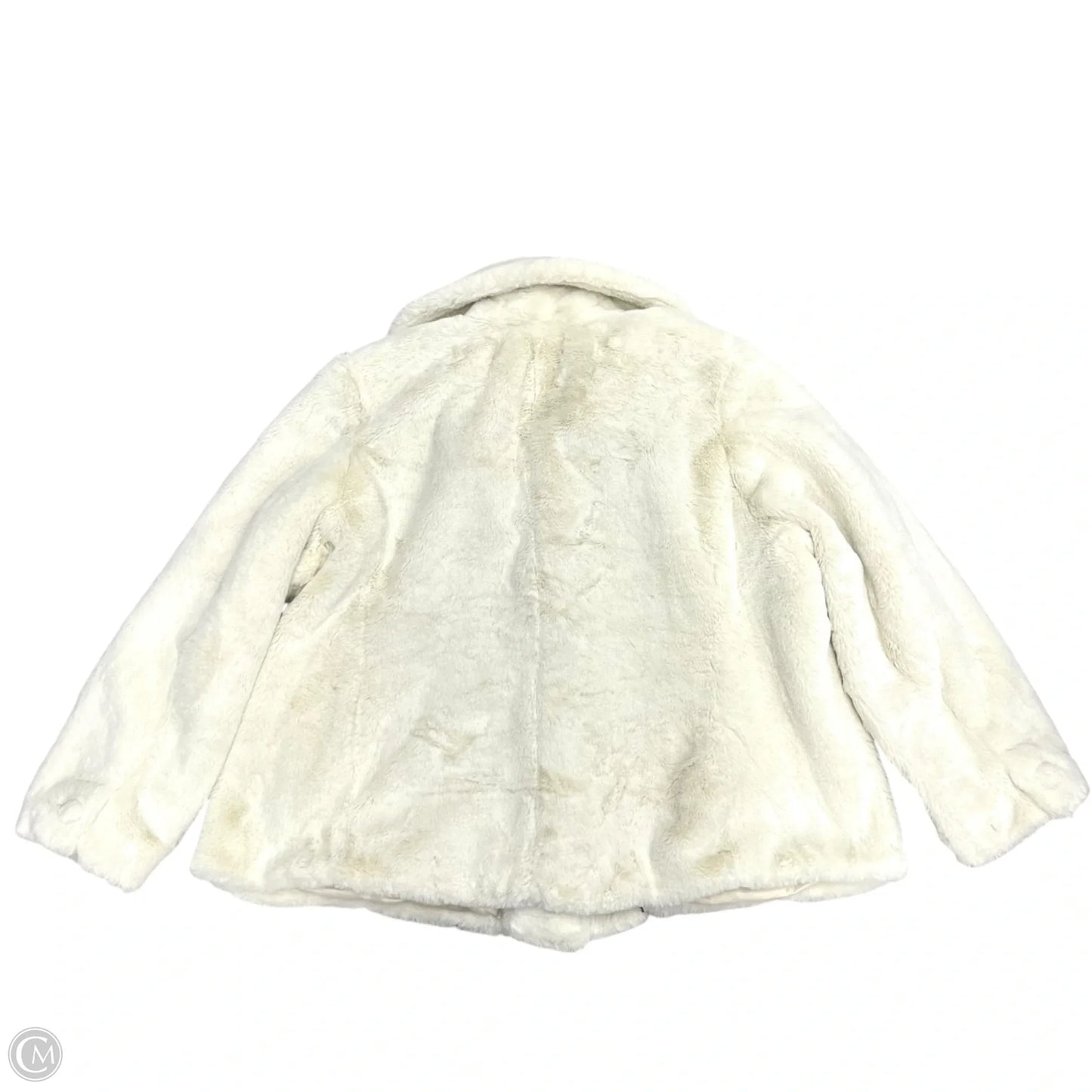 Coat Faux Fur & Sherpa By Talbots In Cream, Size: 3x