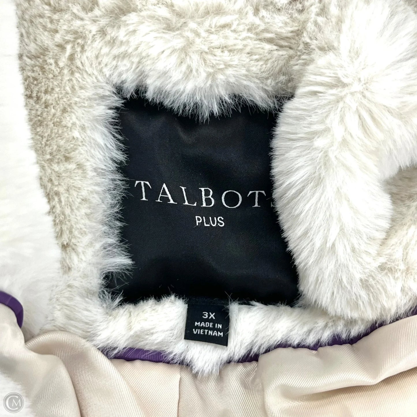 Coat Faux Fur & Sherpa By Talbots In Cream, Size: 3x