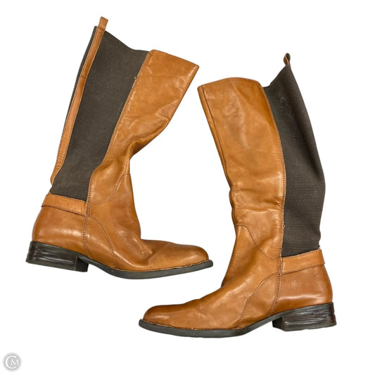 Boots Knee Heels By Born In Brown, Size: 9