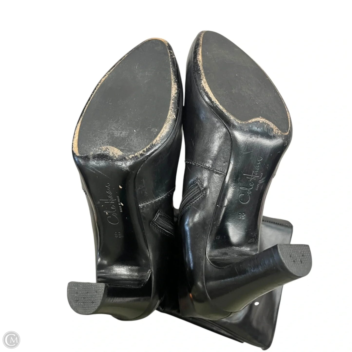 Boots Mid-calf Heels By Cole-haan In Black, Size: 9