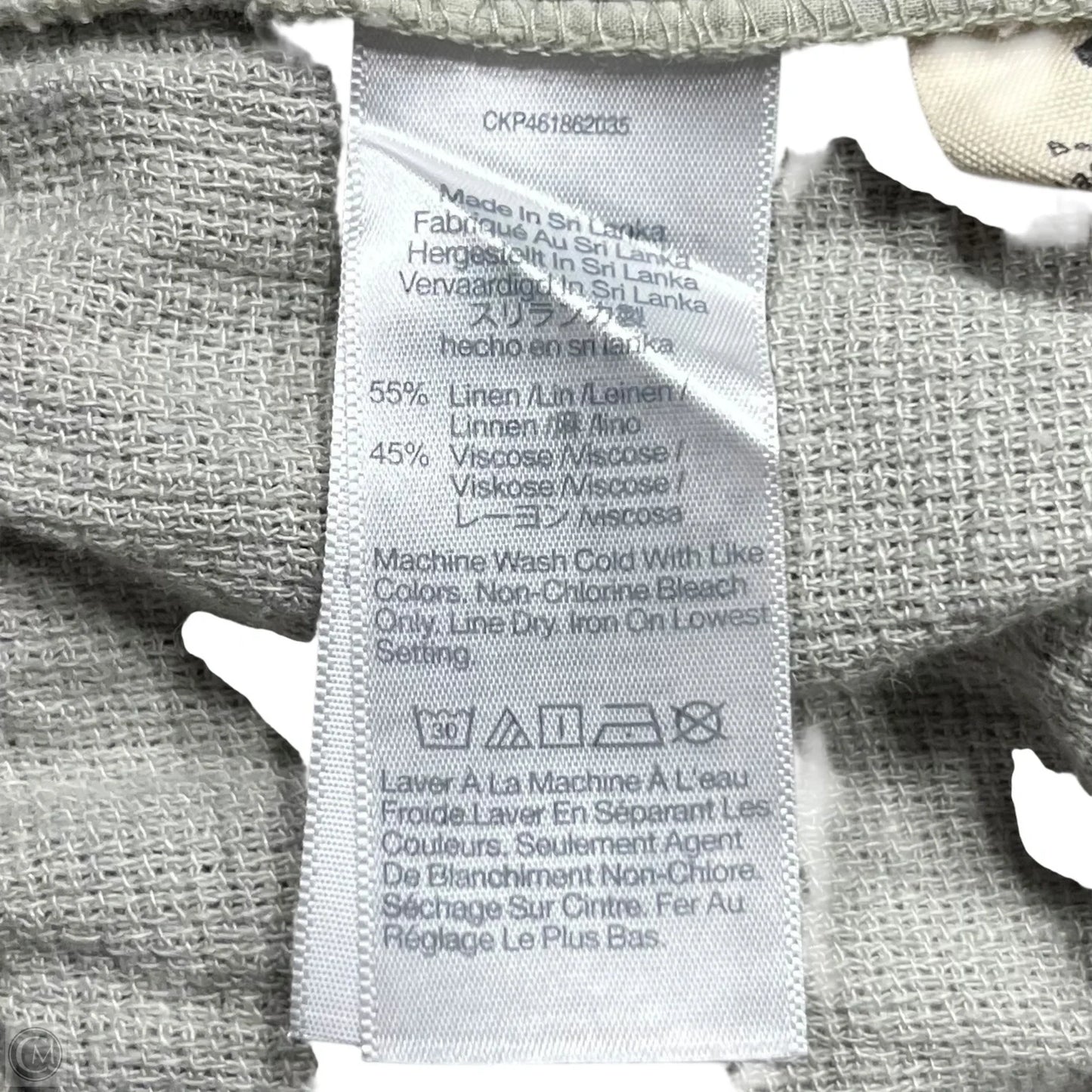 Pants Linen By Madewell In Green, Size: M